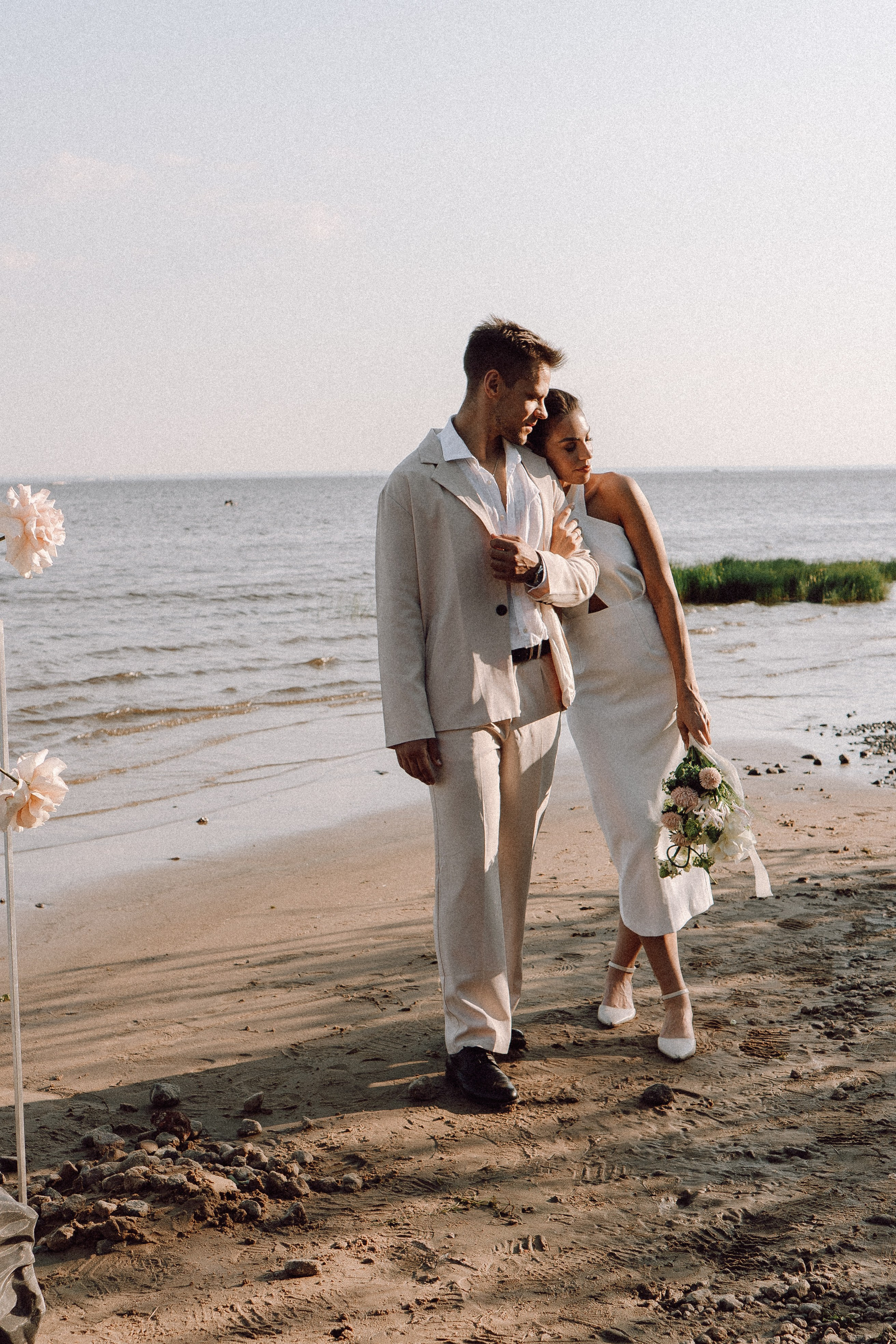 СВАДЕБНАЯ ФОТОСЕССИЯ ВЫЕЗДНОЙ ЦЕРЕМОНИИ (ФИНСКИЙ ЗАЛИВ). Профессиональный фотограф, Санкт-Петербург — Виктория Богомолова