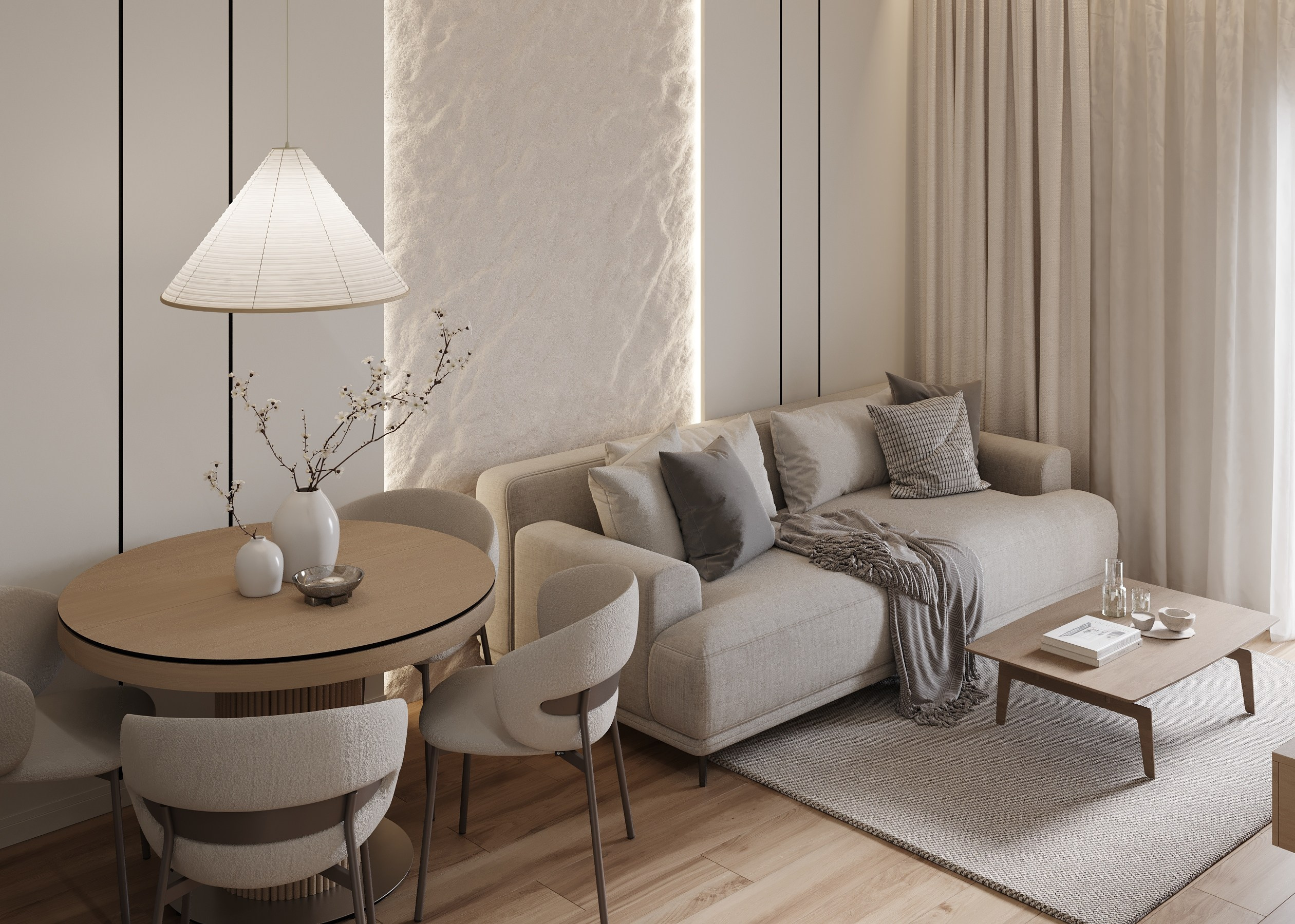 ЖК GREENWOOD 72,0 кв.м. Дизайнер интерьера и 3D визуализатор Ванчугова Ольга