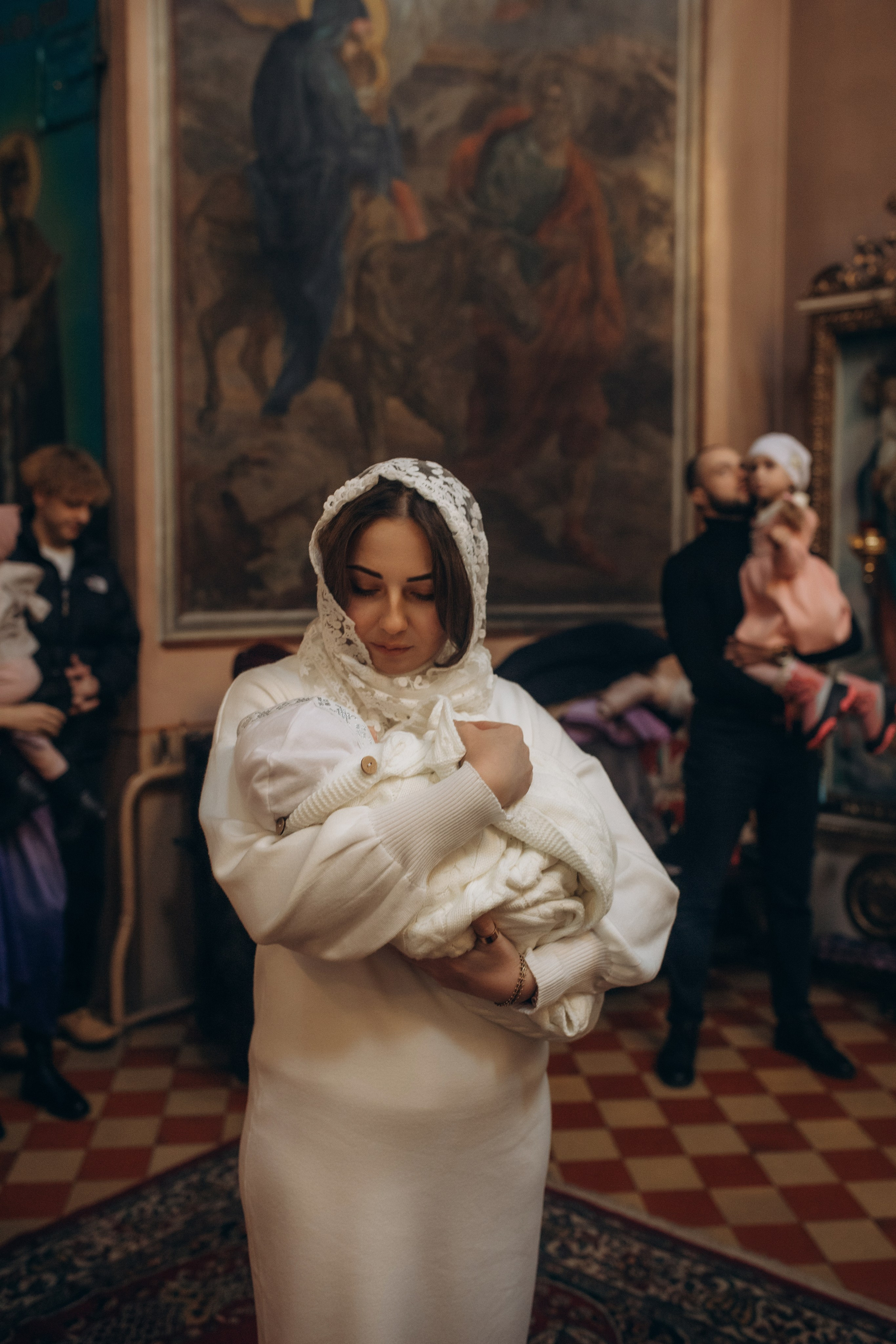 Крещение Михаил. Семейный и домашний фотограф в Москве и МО Королева Валерия