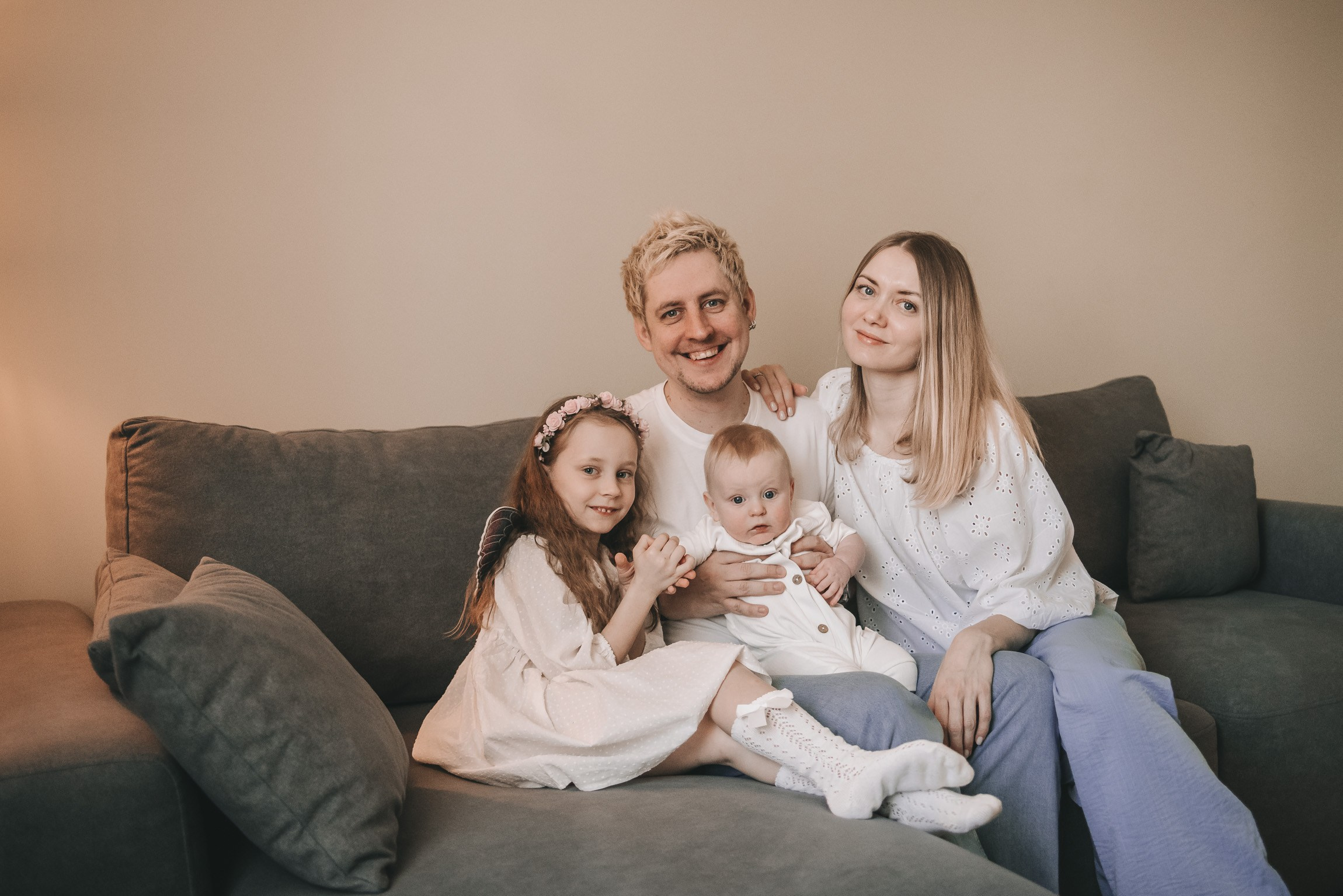 Наша семья. Фотограф новорожденных в стиле lifestyle в Воронеже Юлия Ключникова