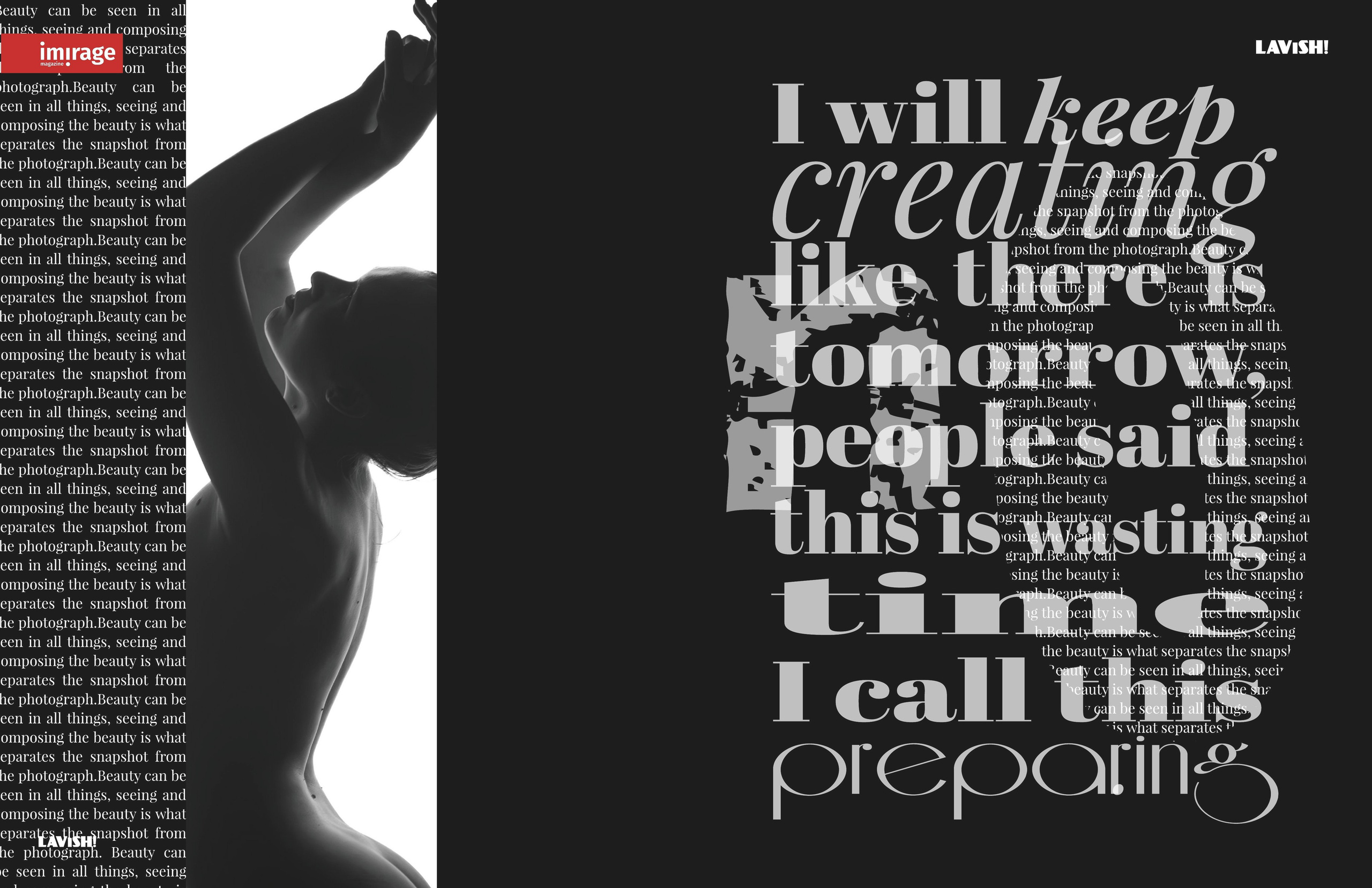 Журнал Imirage. Фотограф Тати Орёл