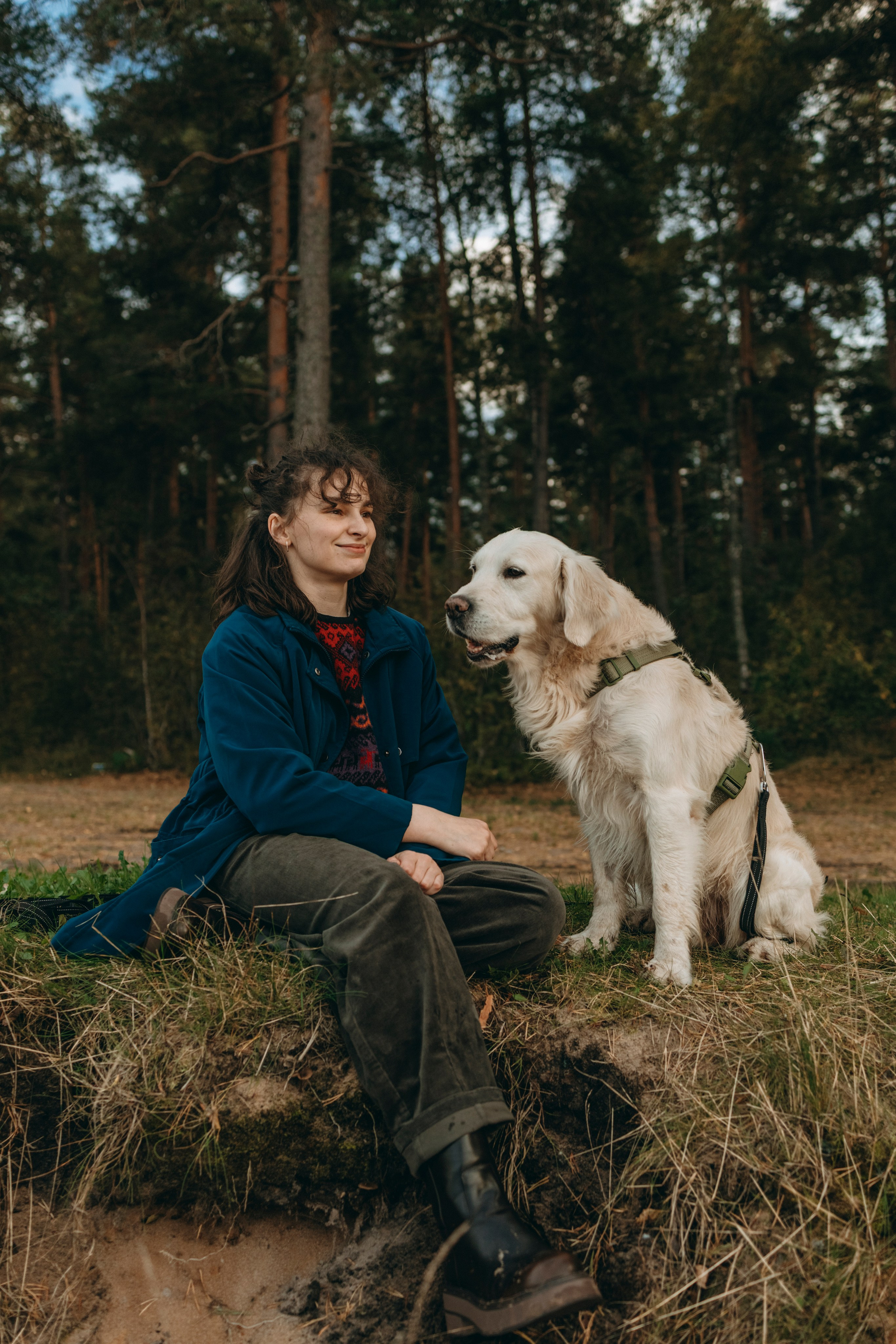 Прогулка Насти с Арчи и Арагоном. Фотограф-анималист в Санкт-Петеребурге Титова Алиса