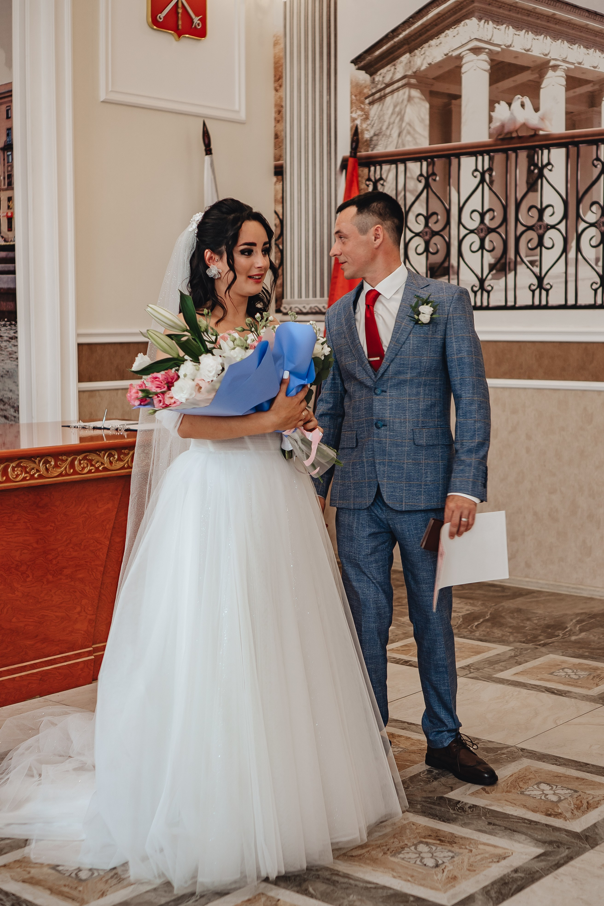 СВАДЕБНАЯ СЬЕМКА В ЗАГСЕ НА МОСКОВСКОМ ПРОСПЕКТЕ. Профессиональный фотограф, Санкт-Петербург — Виктория Богомолова