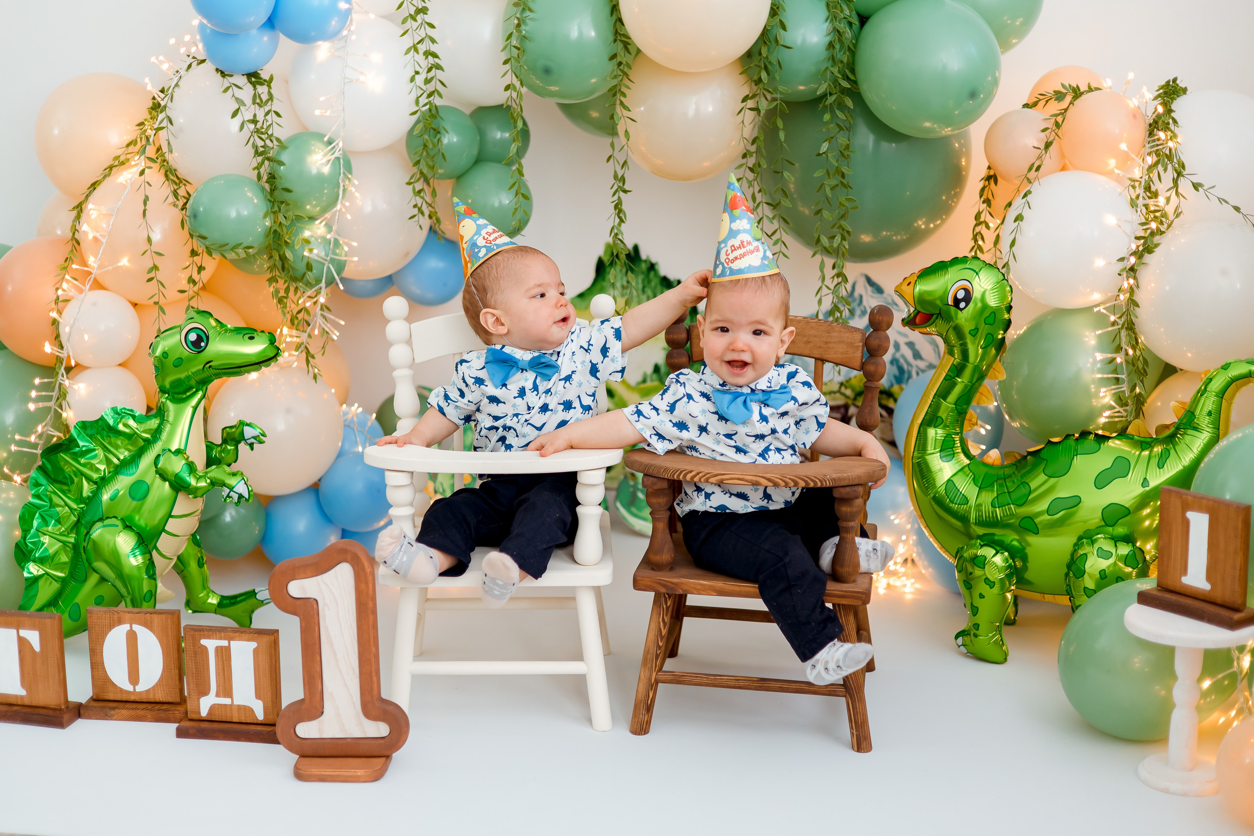 Федя и Лёва, 1 годик. Семейный и детский фотограф в Железногорске Саламахо Ольга