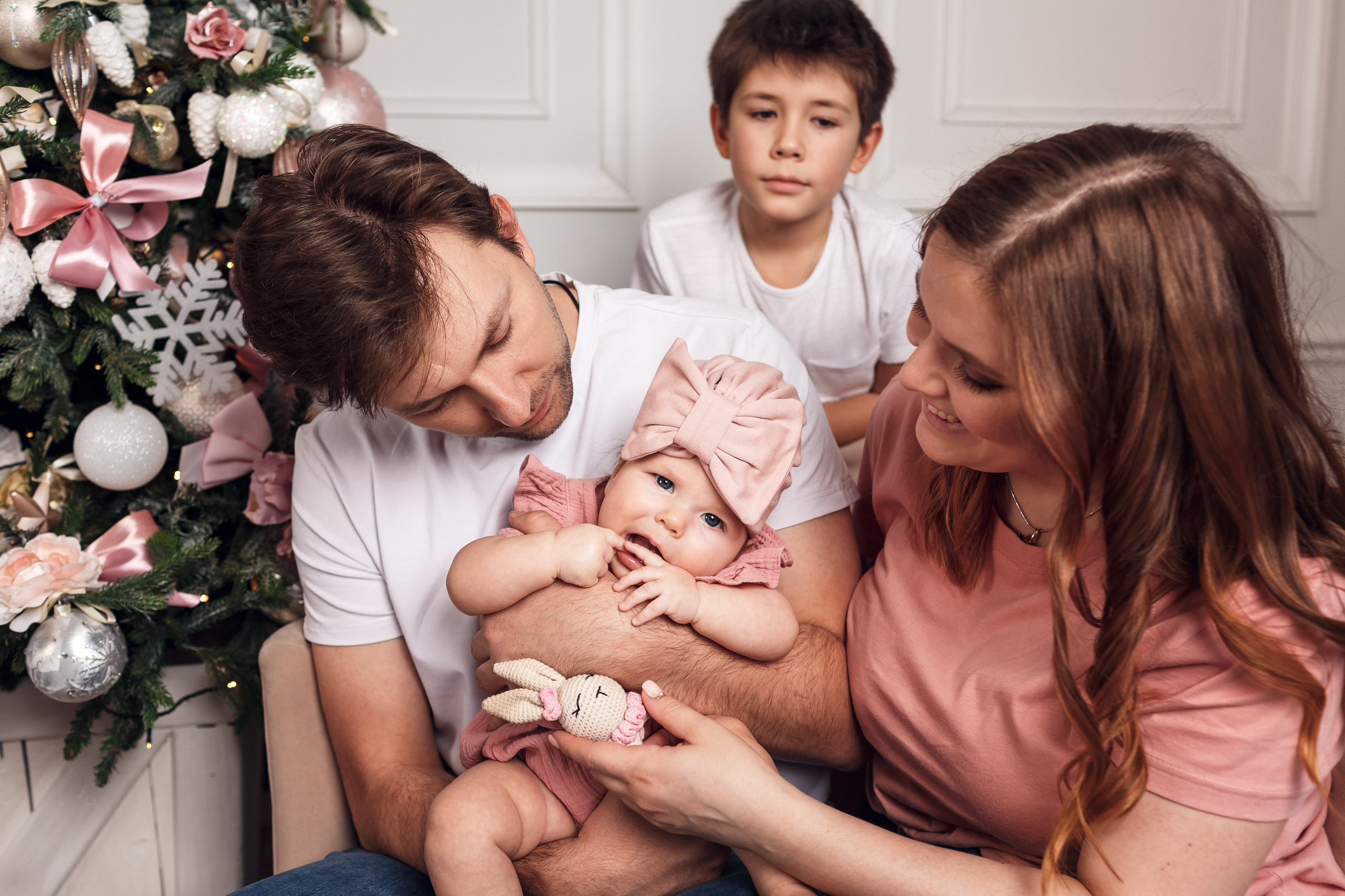 Новогодняя история в розовом цвете). Ирина Носова - семейный и детский фотограф