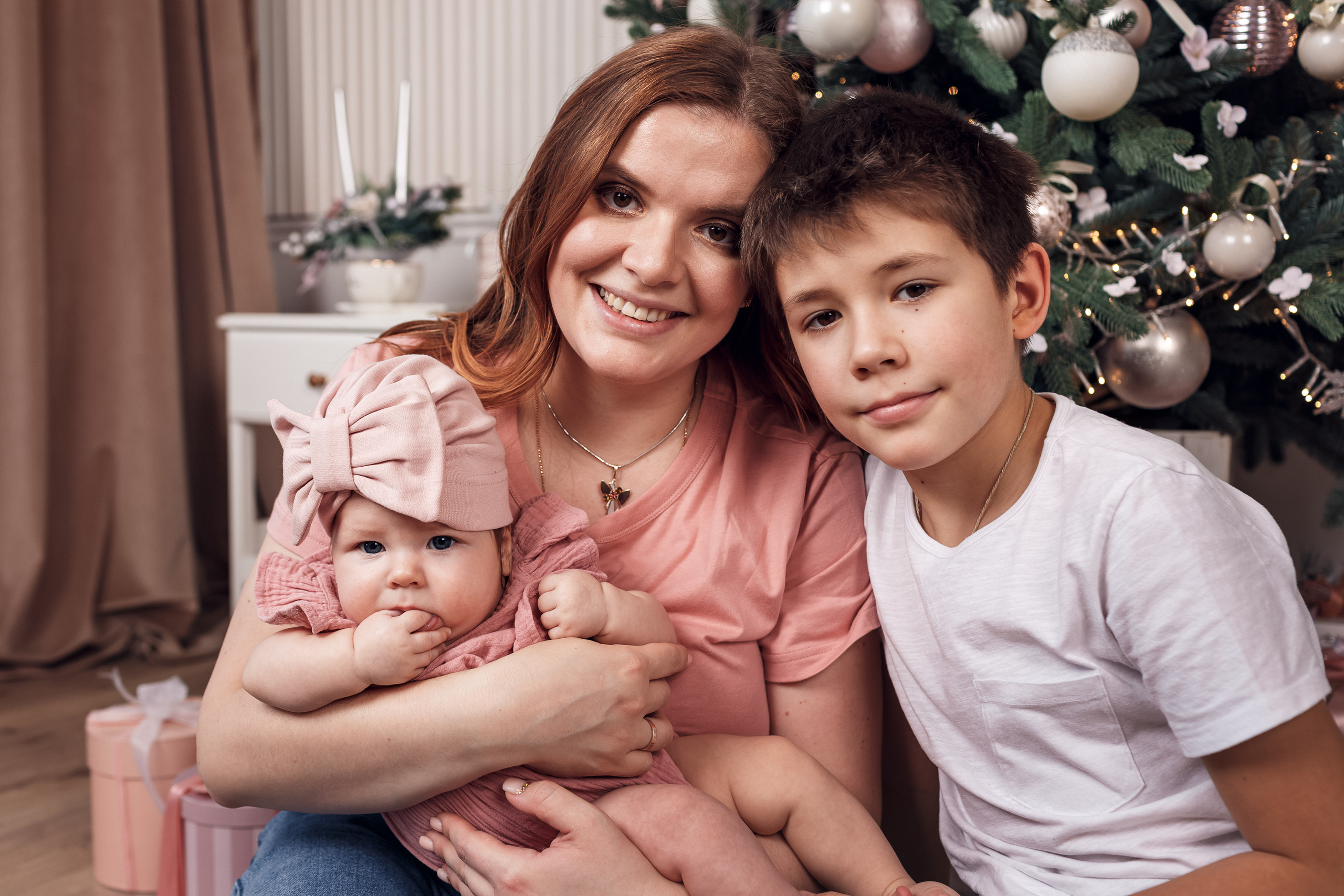 Новогодняя история в розовом цвете). Ирина Носова - семейный и детский фотограф