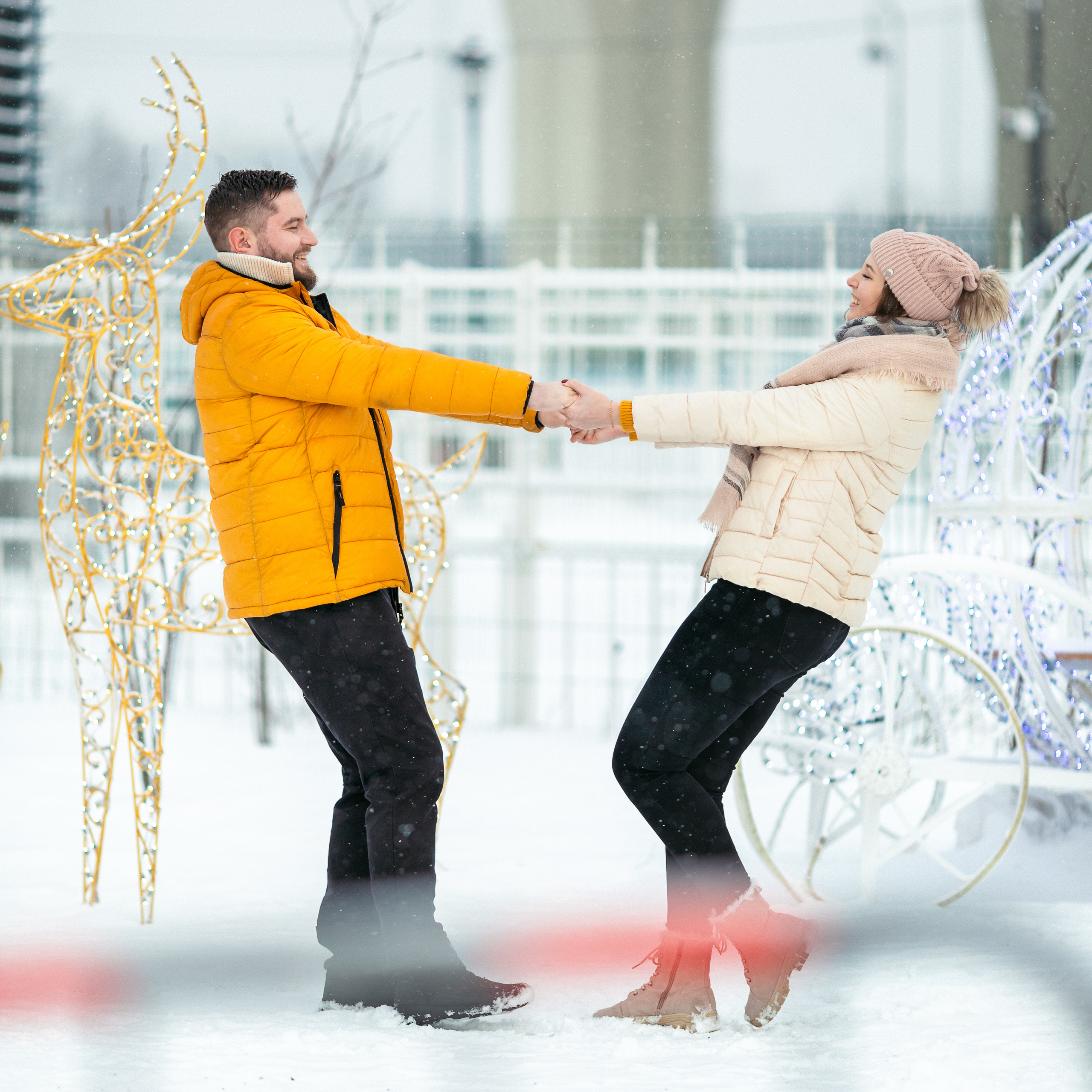 Love story на катке. Ирина Носова - семейный и детский фотограф