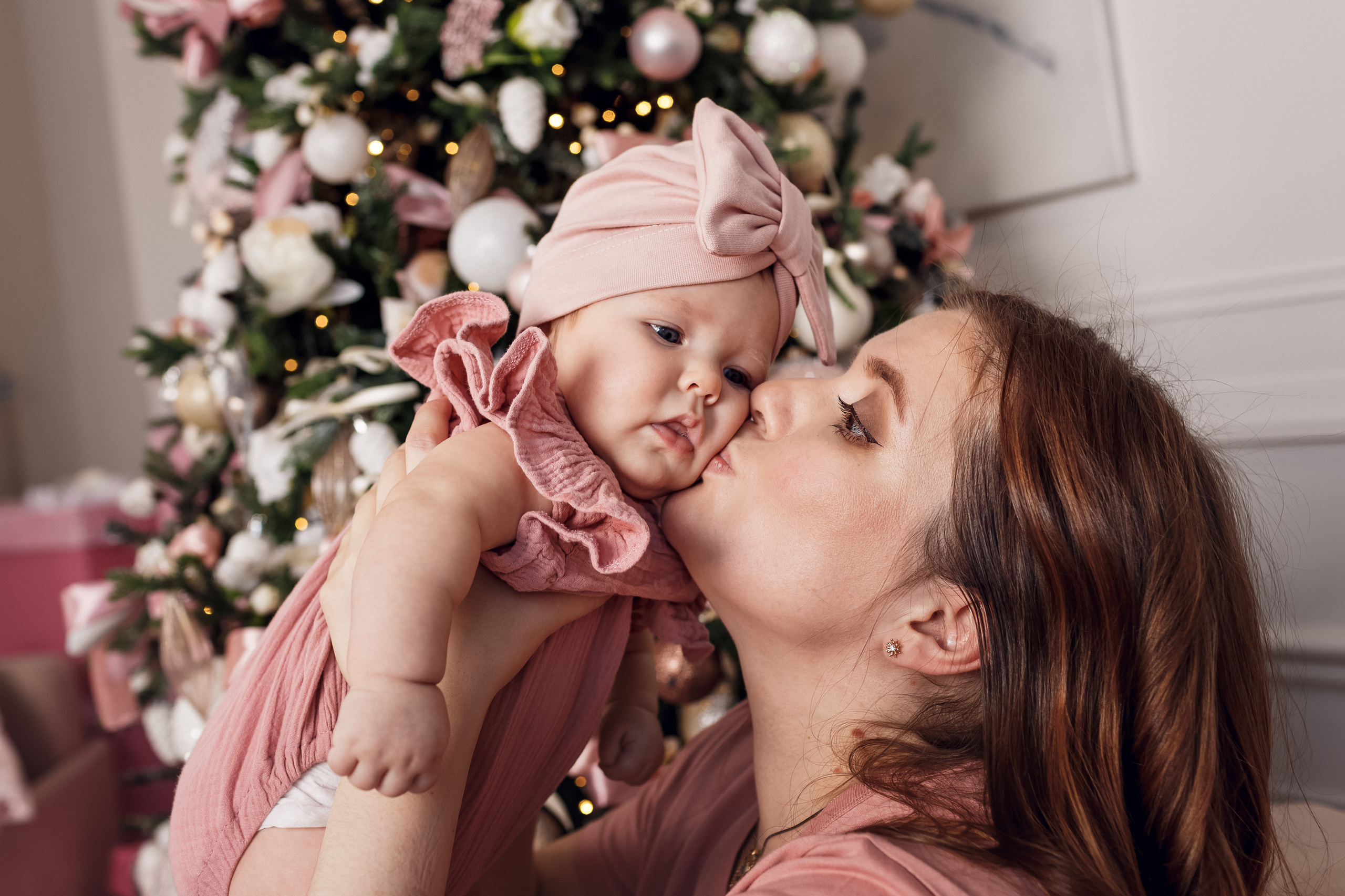 Новогодняя история в розовом цвете). Ирина Носова - семейный и детский фотограф