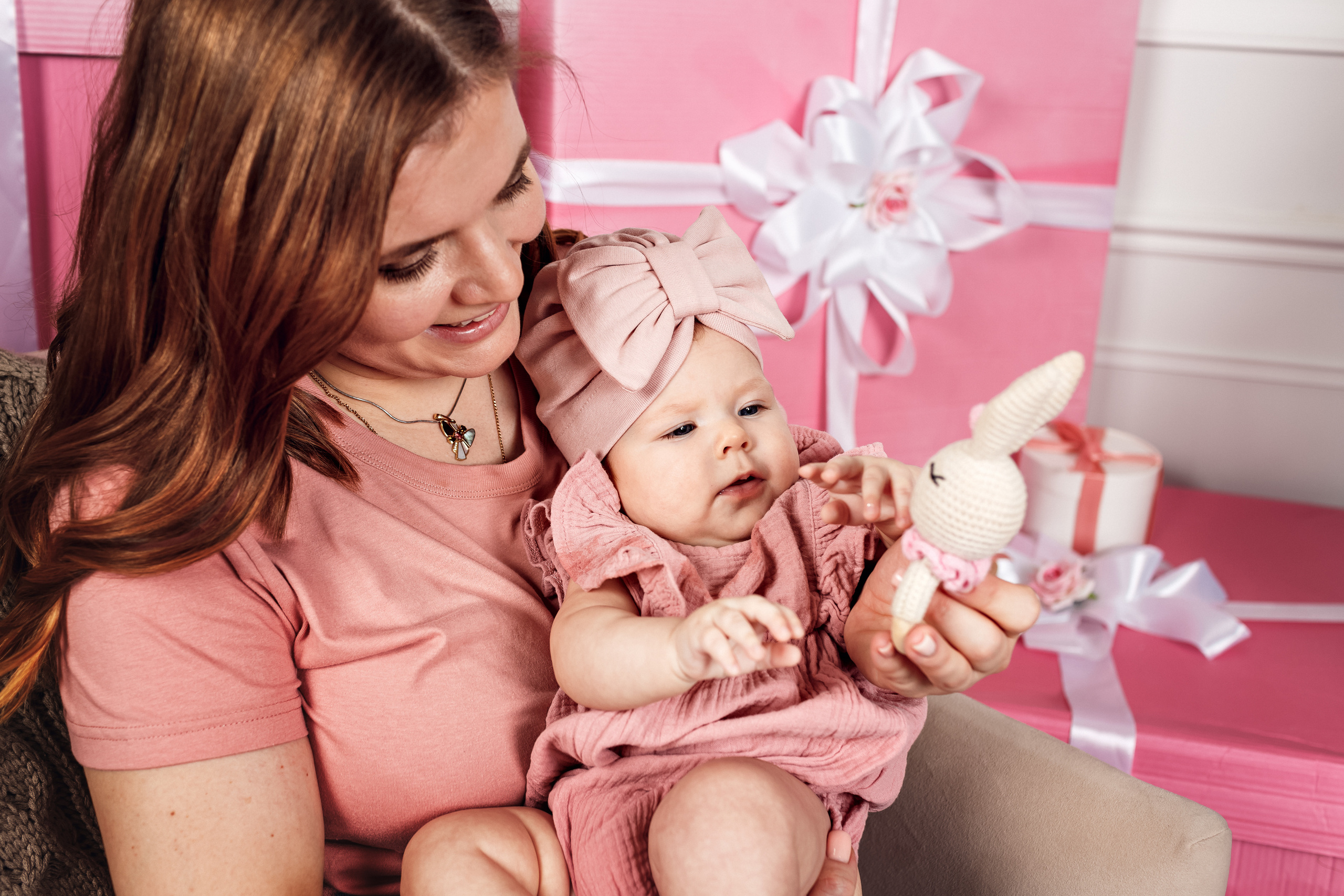 Новогодняя история в розовом цвете). Ирина Носова - семейный и детский фотограф