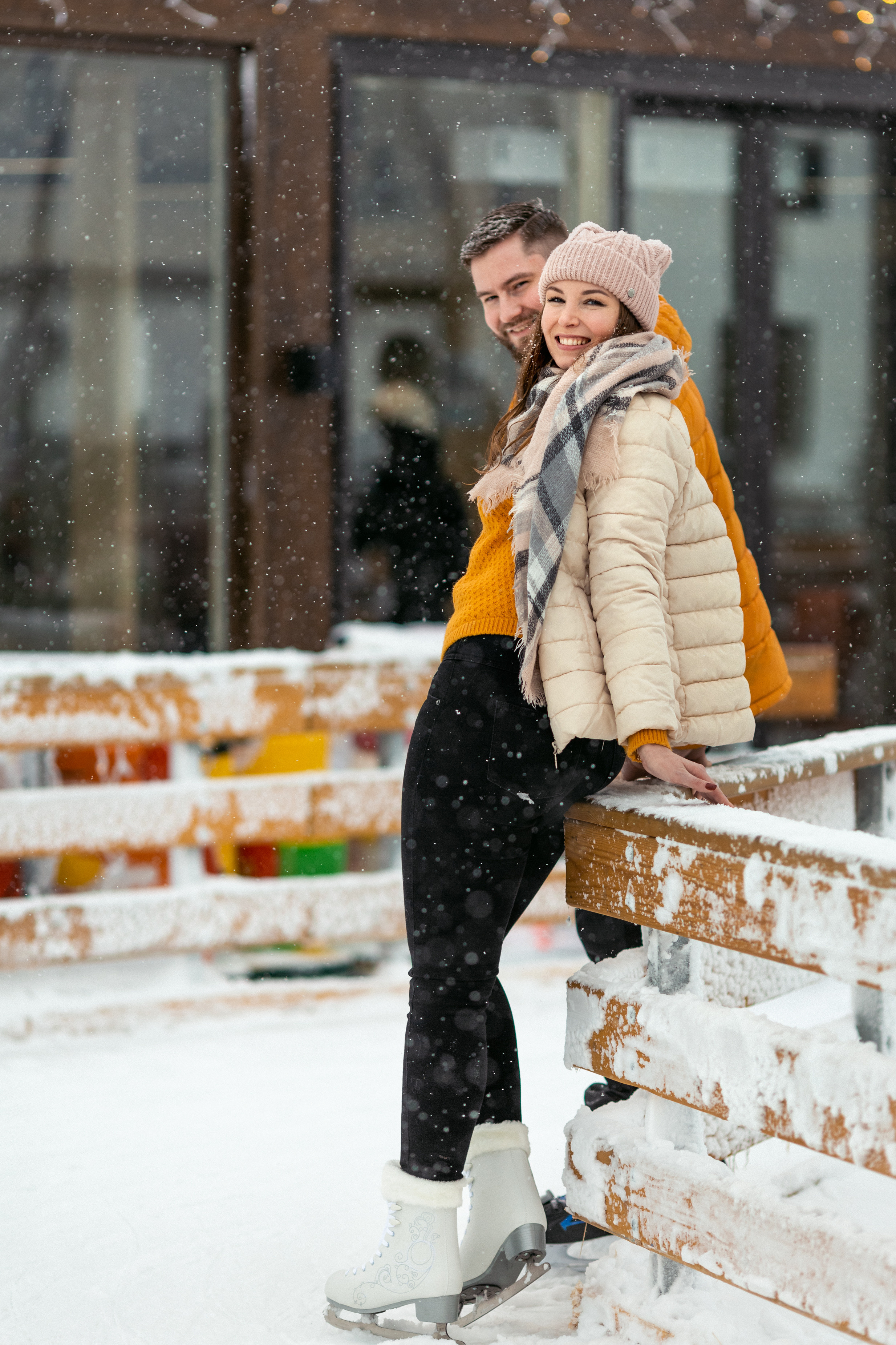 Love story на катке. Ирина Носова - семейный и детский фотограф