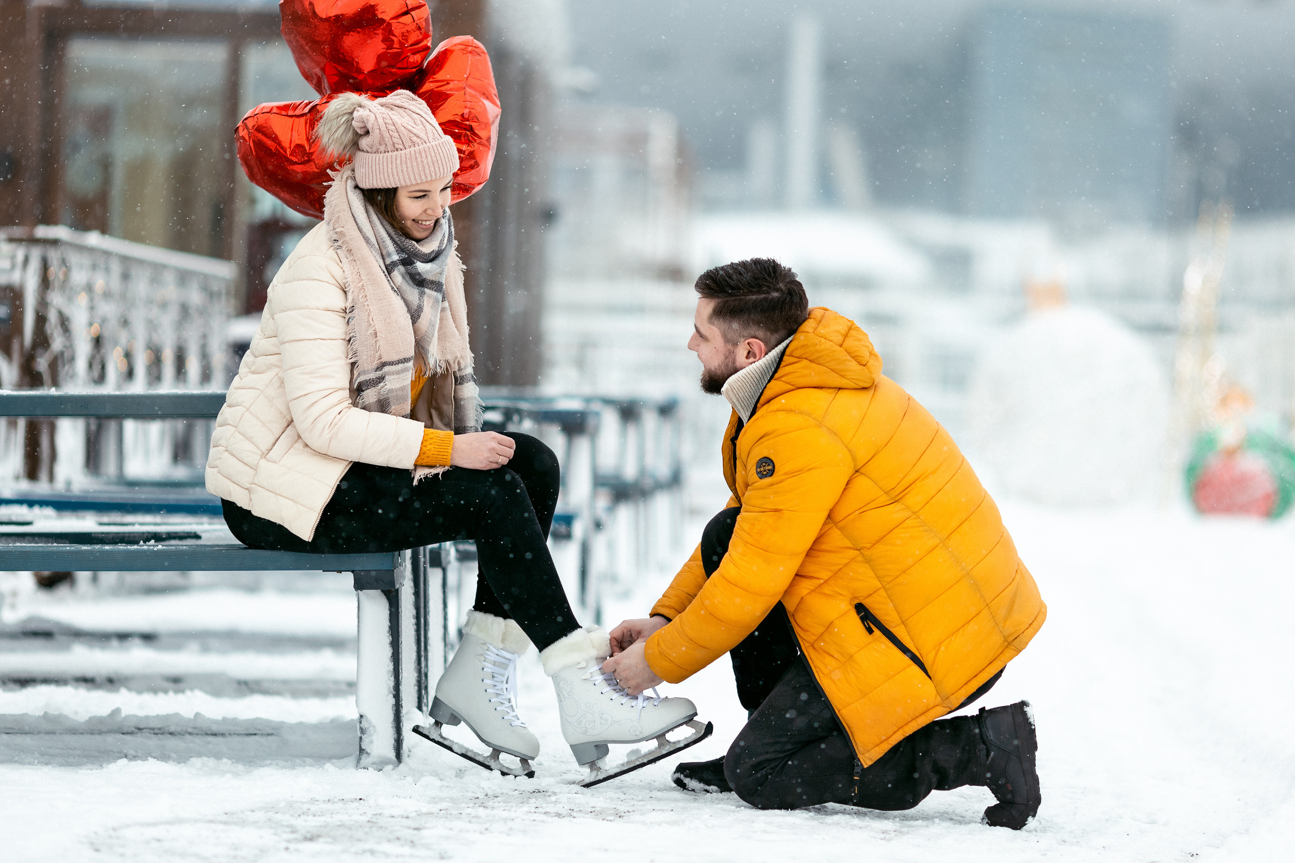 Love story на катке. Ирина Носова - семейный и детский фотограф