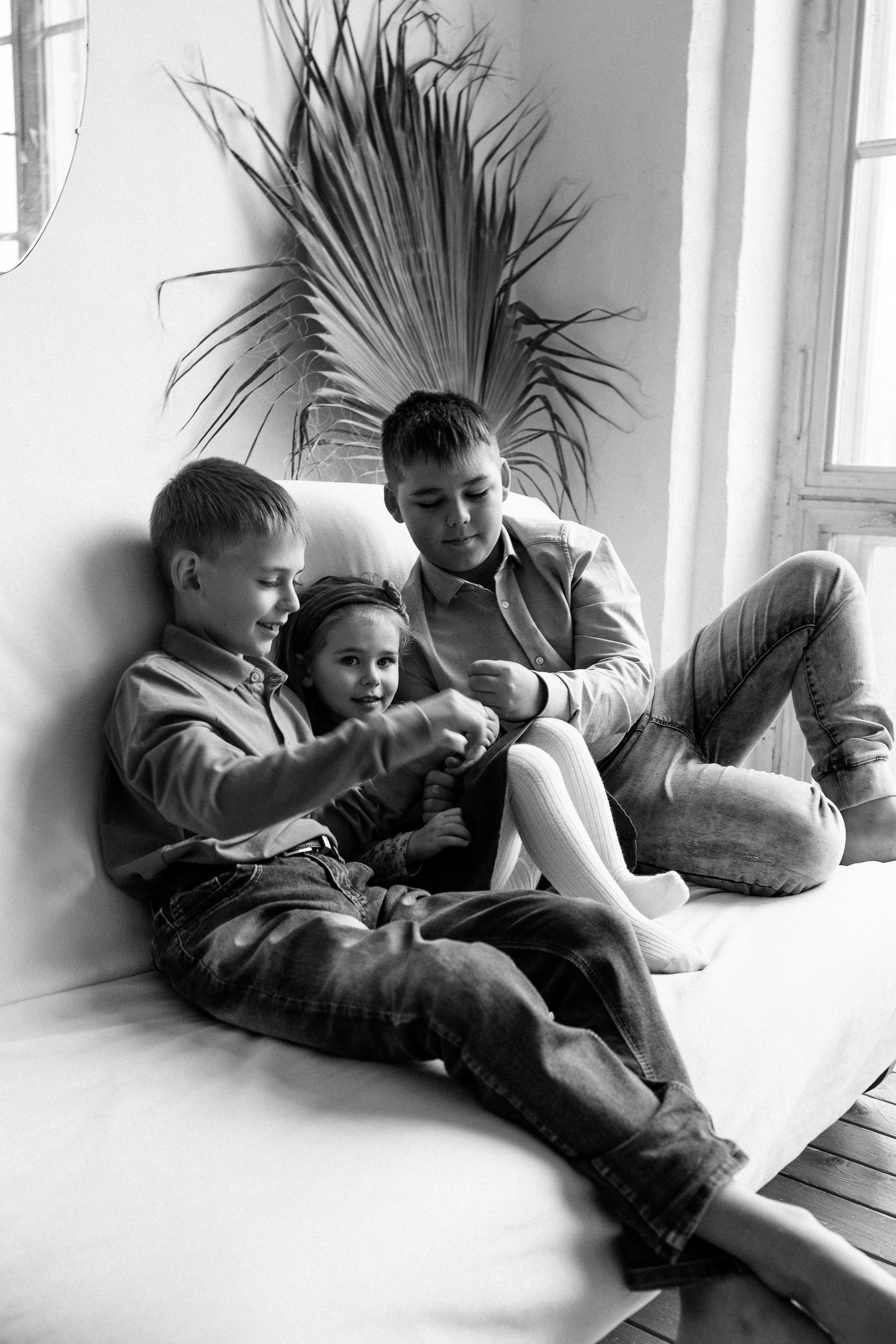 Семейная в студии. Детский семейный фотограф в Москве Светлана Микадзе