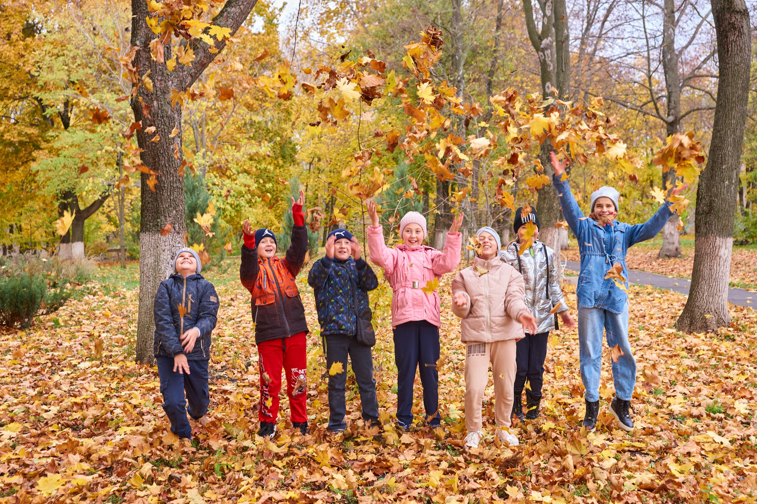 Съёмка в парке осенью. 4 класс. Childrenfoto.ru