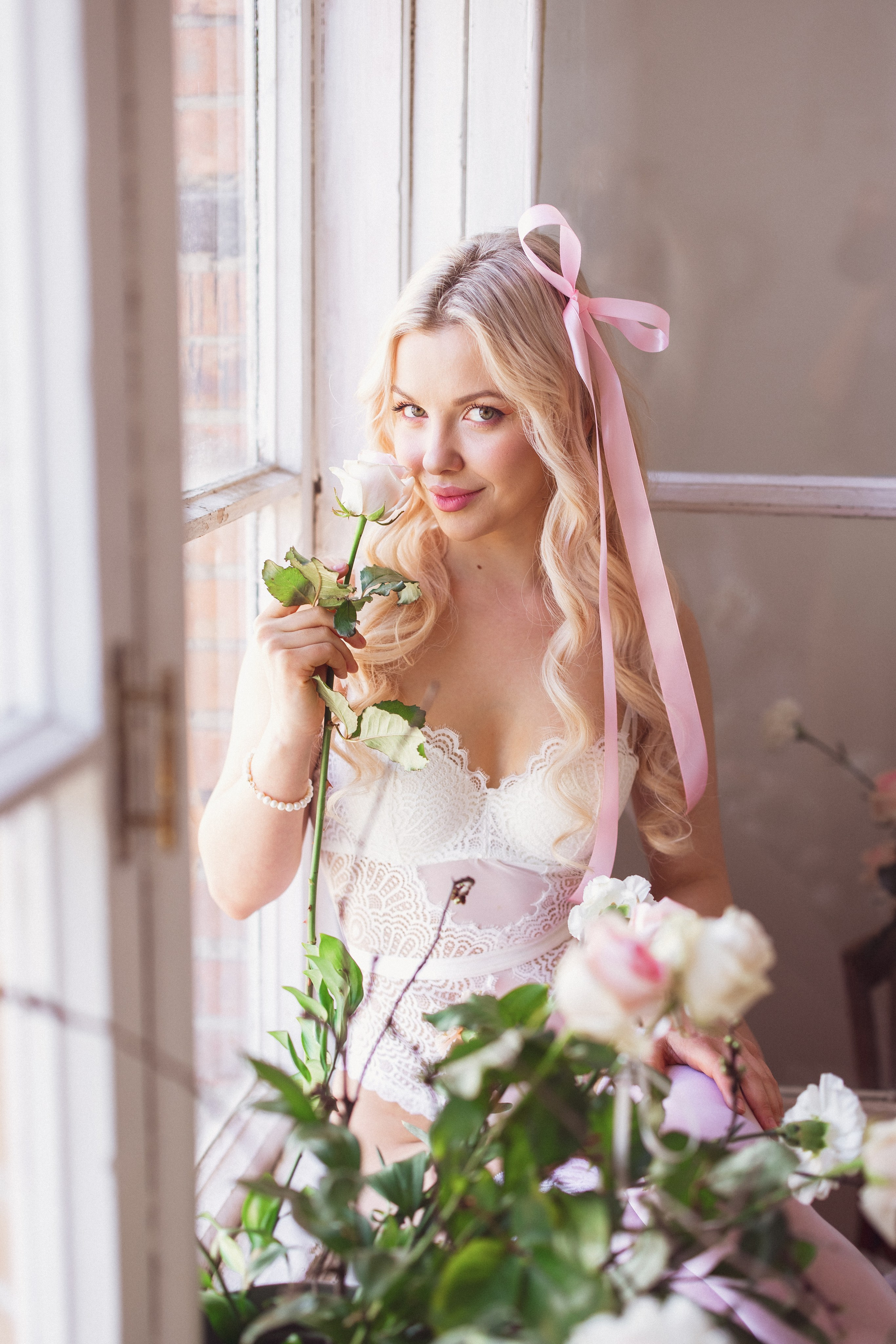 Фотосессия с живыми цветами в фотостудии г. Краснодар. Семейный и детский фотограф в Краснодаре Анна Трашкова