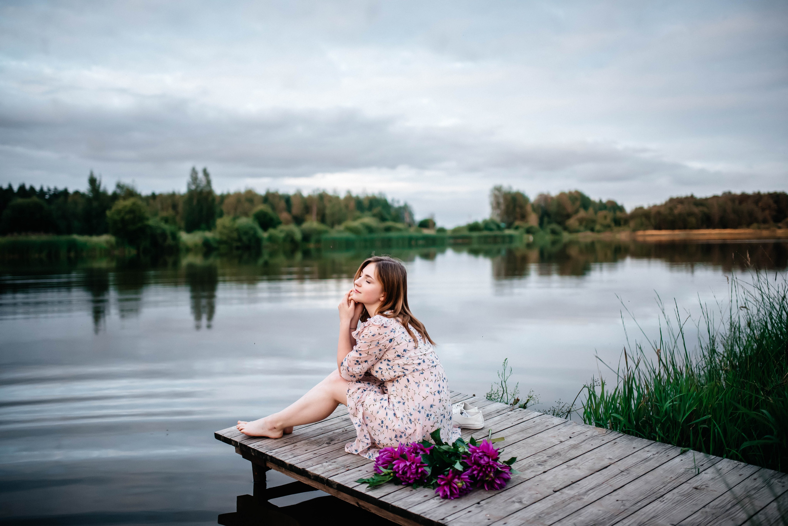 Маша, лето, закат. Главная