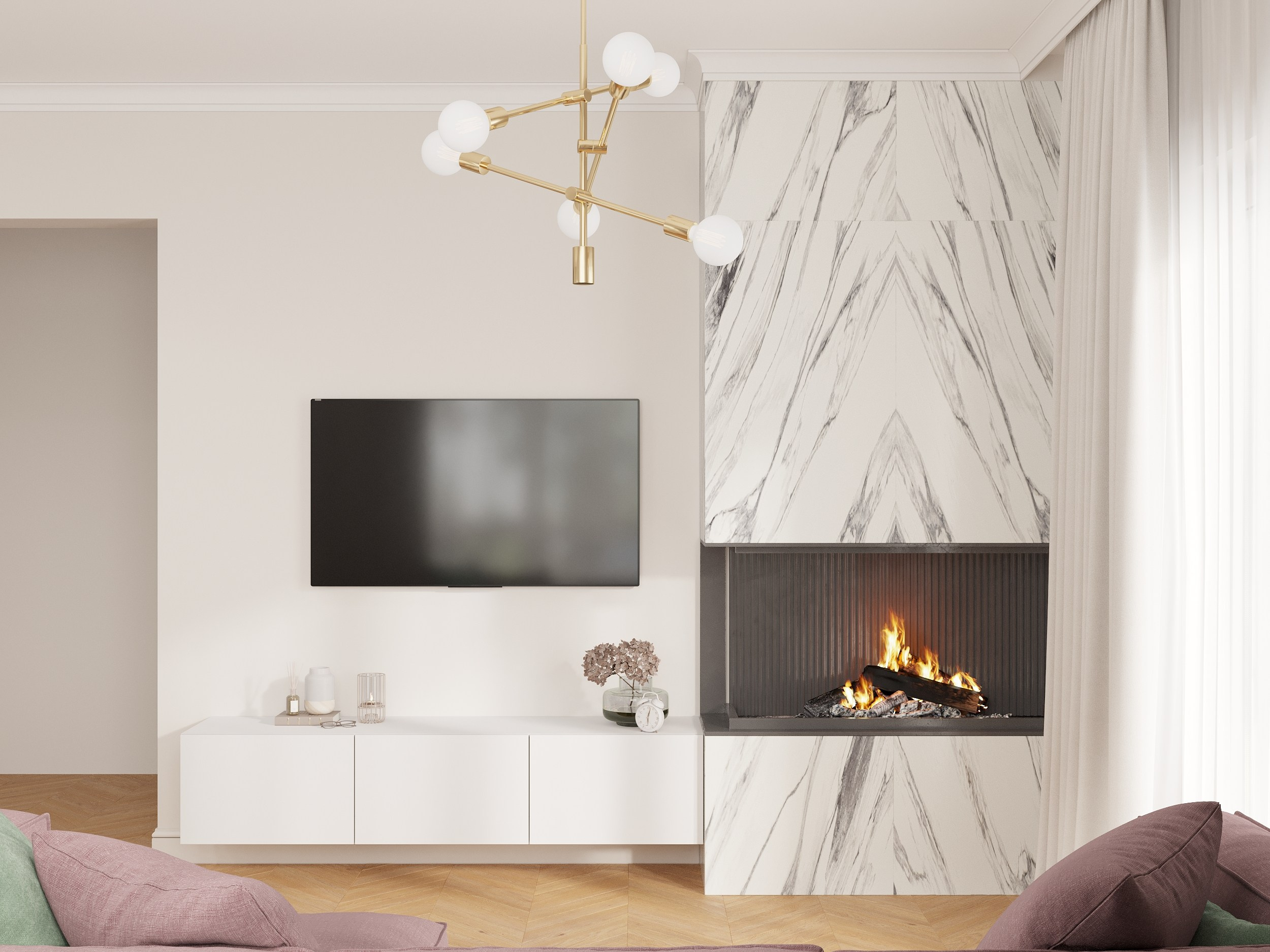 КУХНЯ-ГОСТИНАЯ В ЧАСТНОМ ДОМЕ. Руди Мария. Дизайнер интерьера