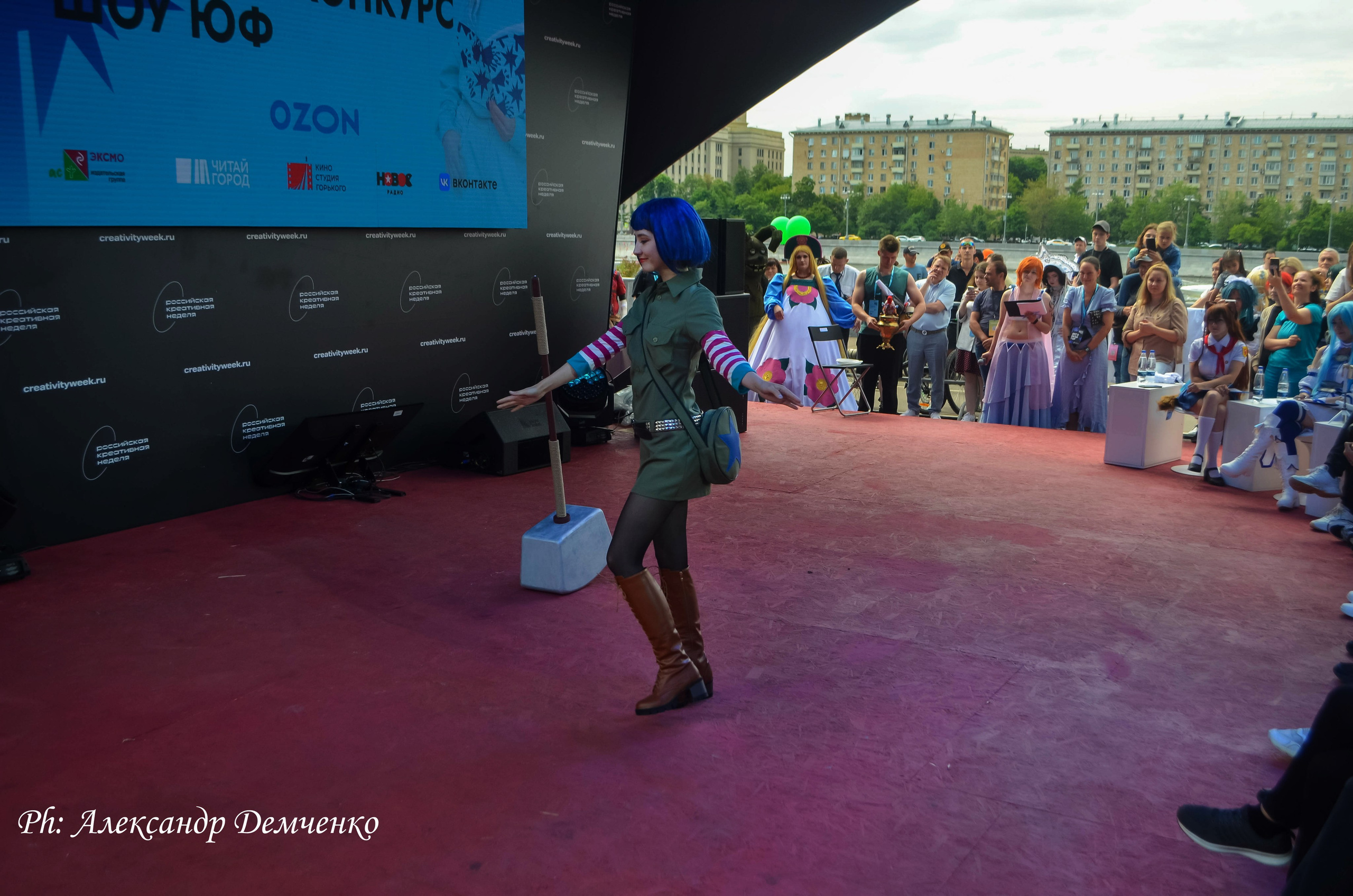 Фотосессия сцены в Москве на разных репортажных мероприятий