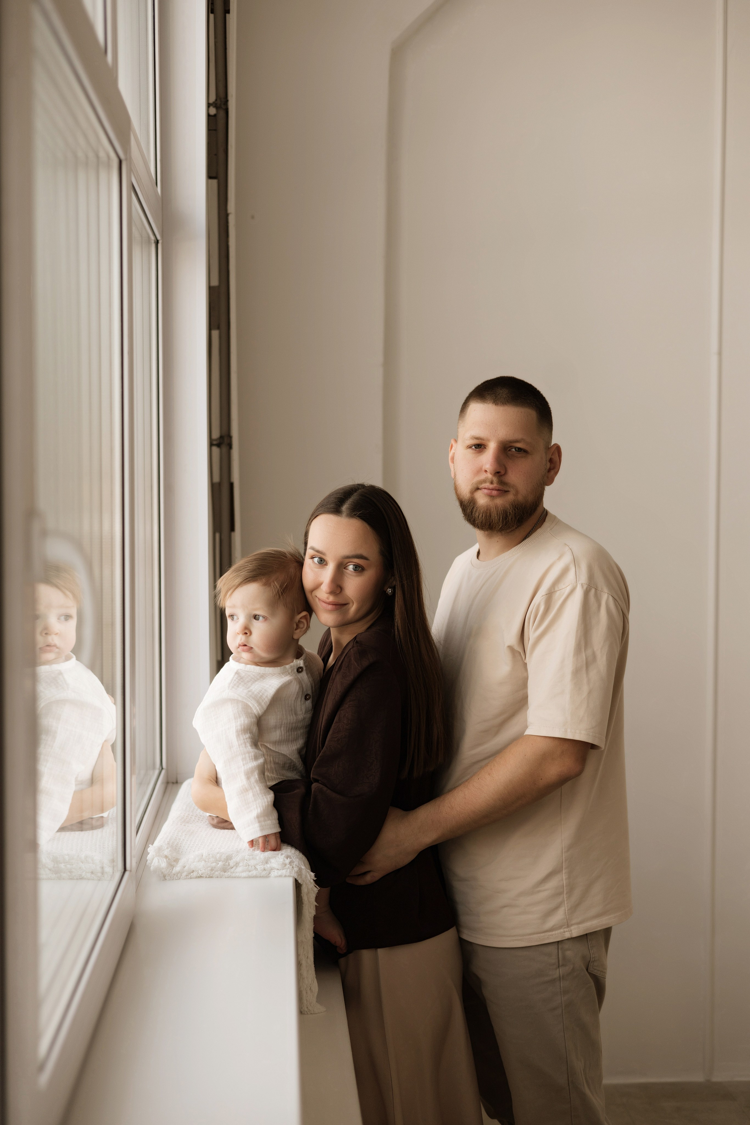 Арсений с мамой и папой. Фотограф в Кемерово Миллер Анна