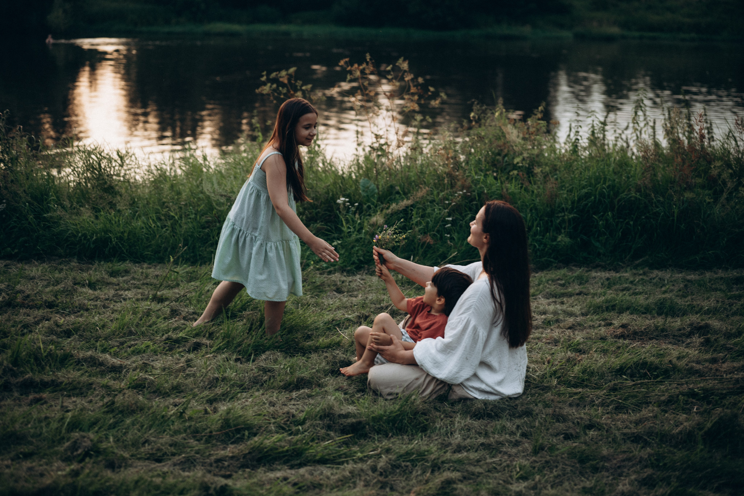 Игры на закате. Семейный фотограф в Москве Дарья Пузикова