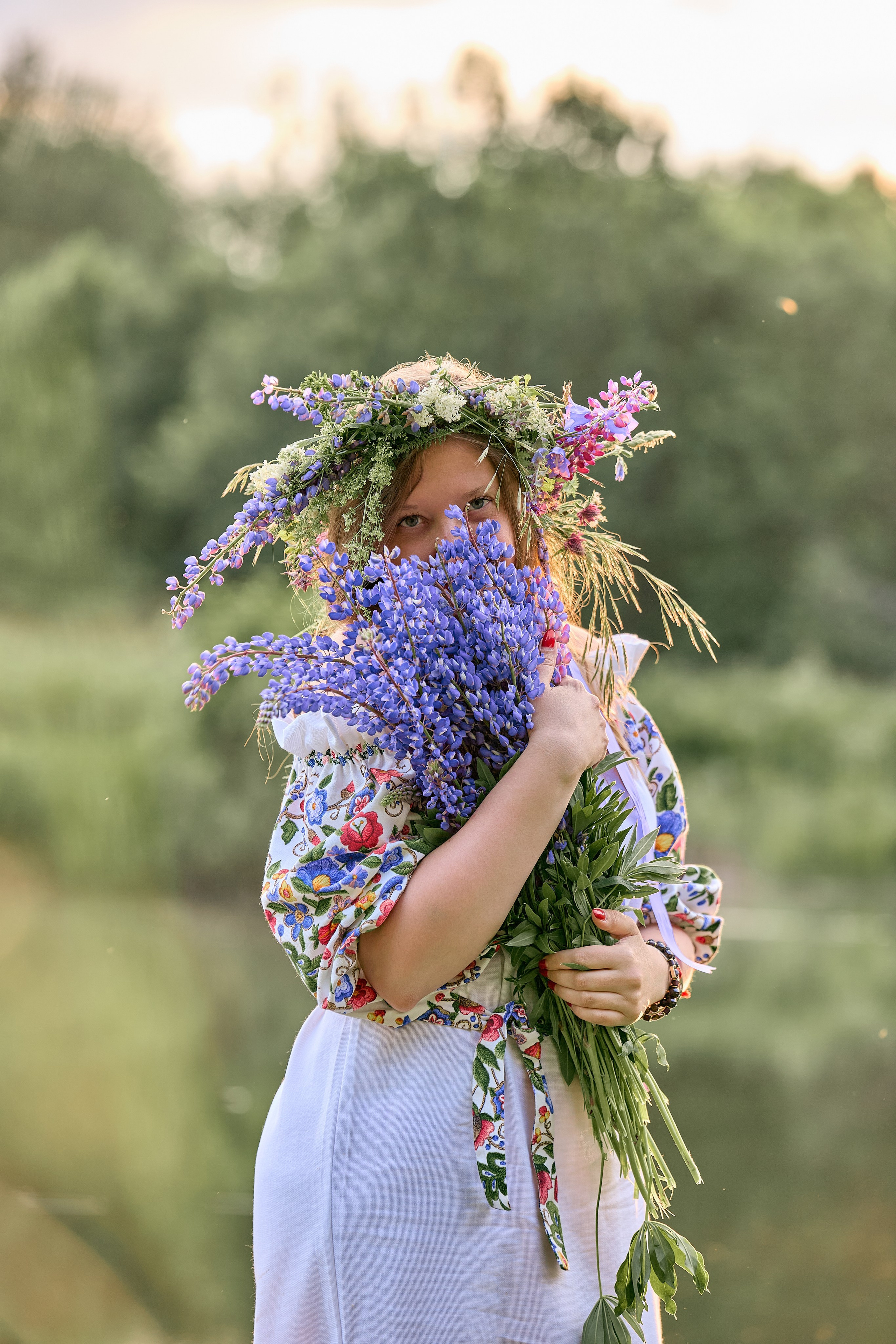 Фотосессия в роще для группы девушек. Фотограф в Дивеево