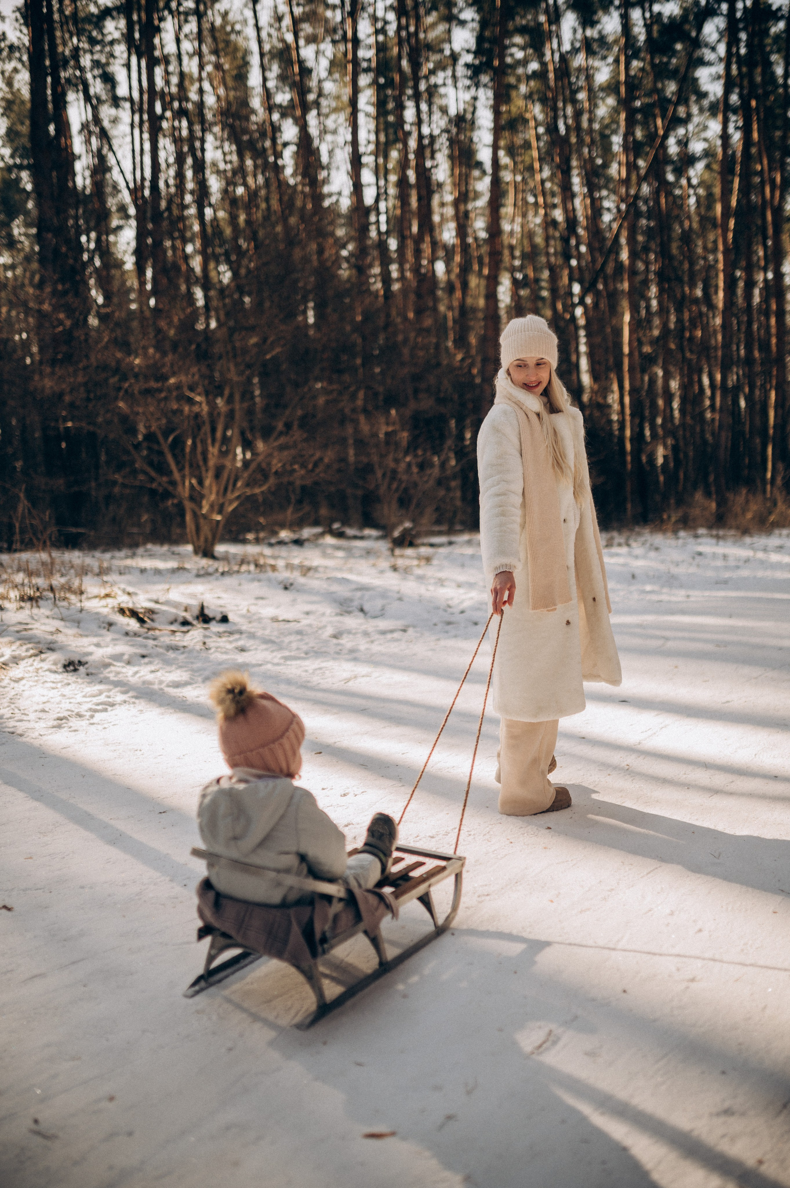 Зимняя фотосессия в лесу. Семейный фотограф в Домодедово и Москве Елена Пичугина