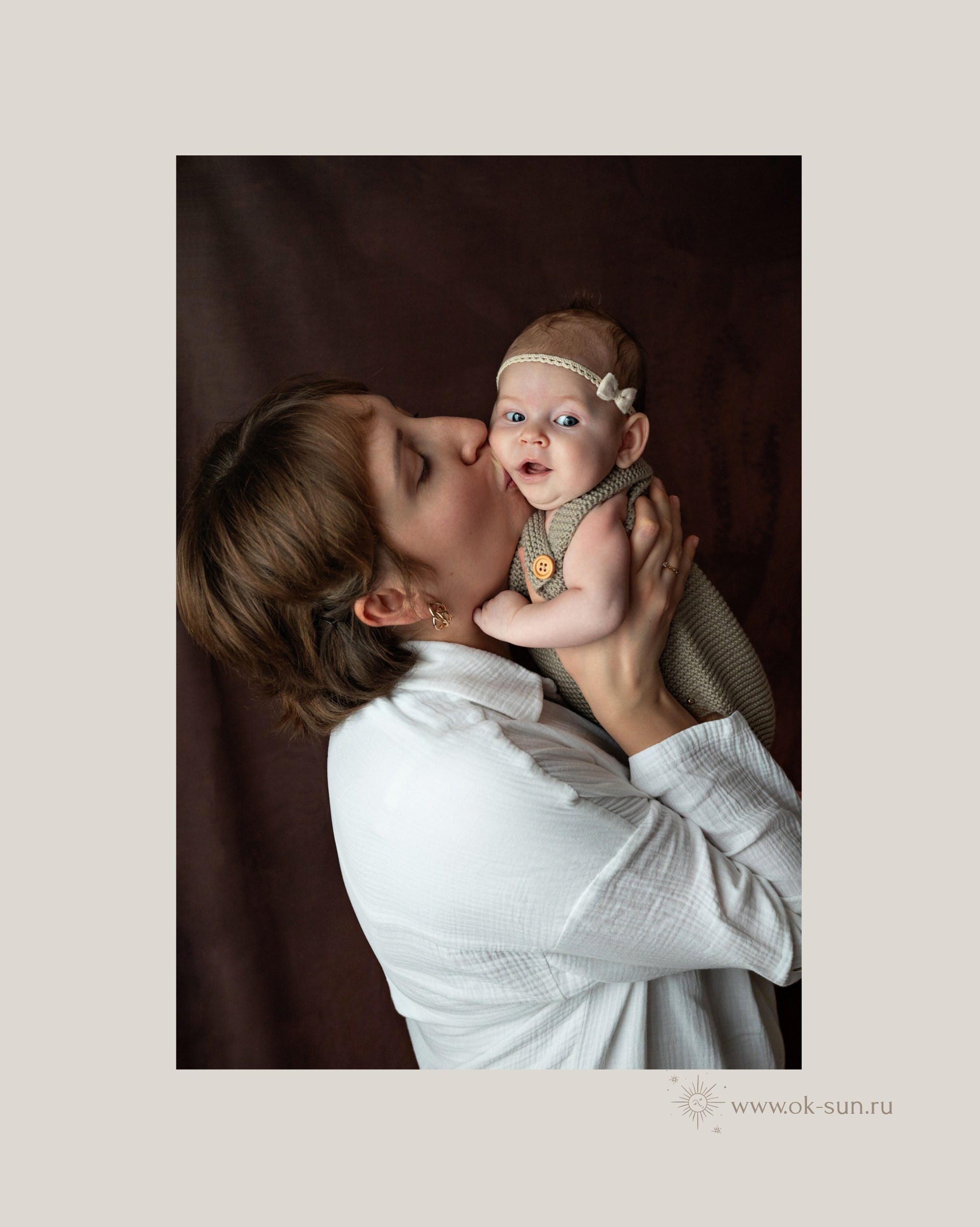 Фотосессия девочки в 2 месяца в стилистике newborn