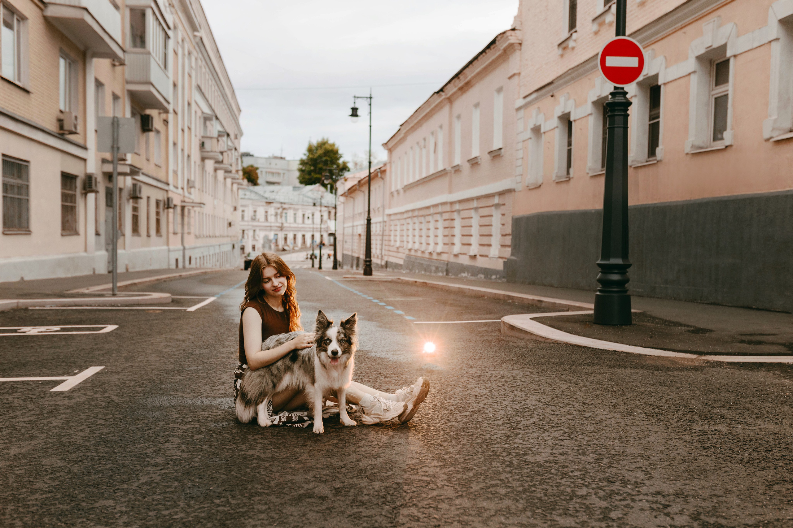 Москва / Катя и Юми / рассвет. Фотограф Кузина Вера