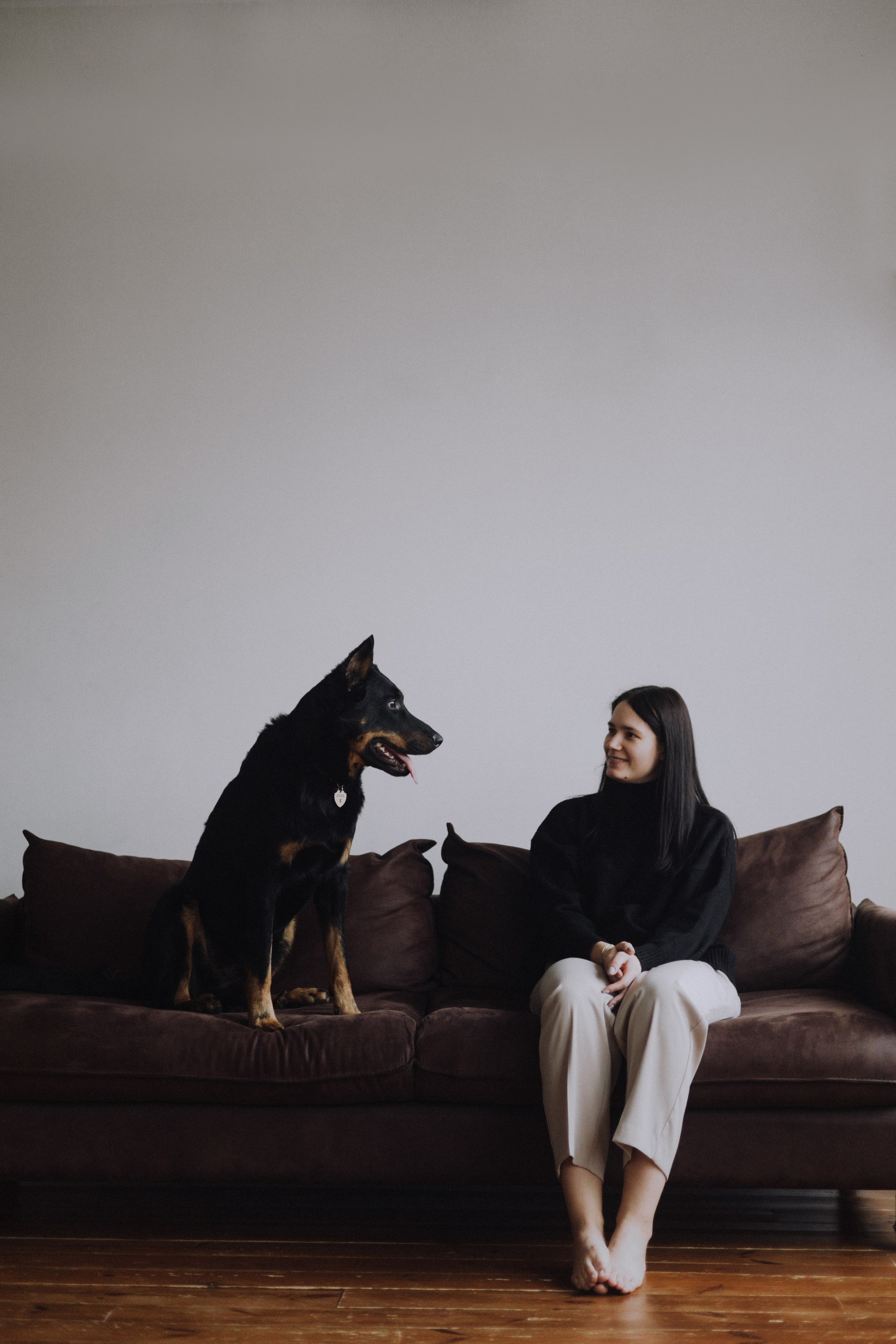 Полина и Зевс. Фотограф-анималист Богданова Полина