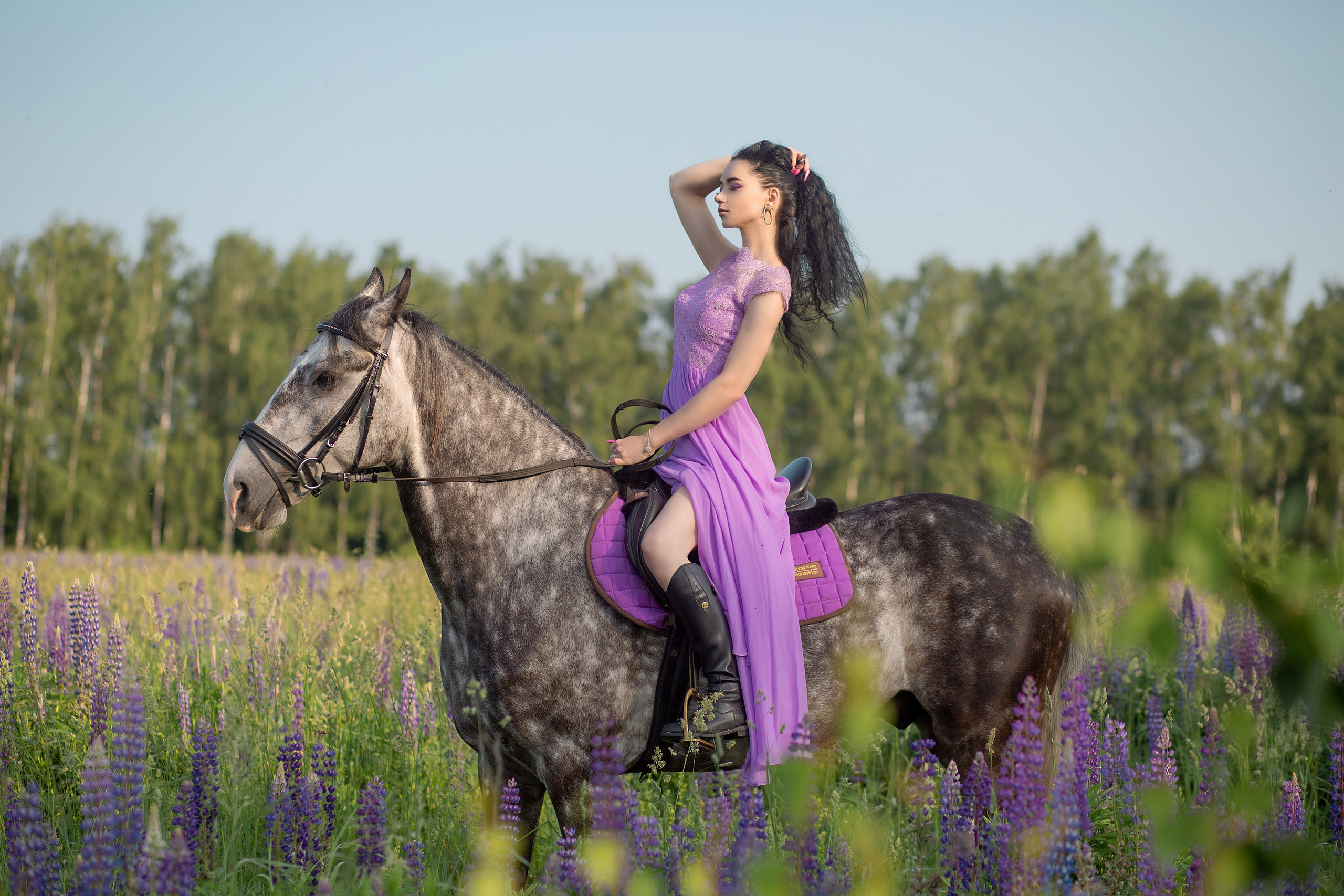 Надежда и Пророк. Фотосессия с лошадьми в Нижнем Новгороде