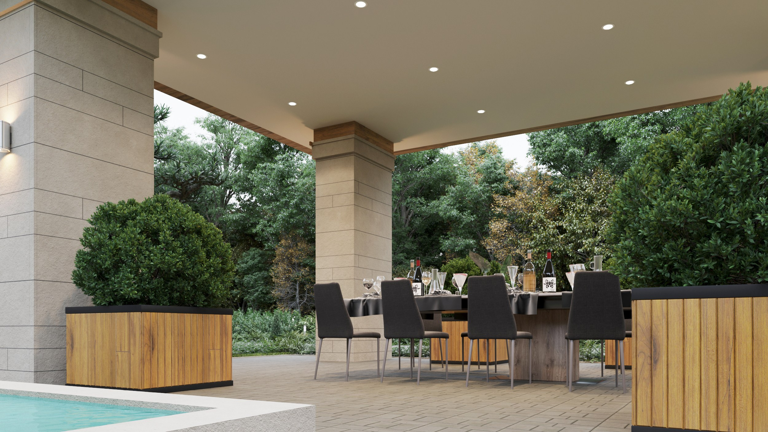 Классика Фрэнка Ллойда Райта без отхождений, комфортный и удобный дом площадью 297 кв.м в Анапском районе недалеко от моря. Архитектор Вера Каракезиди