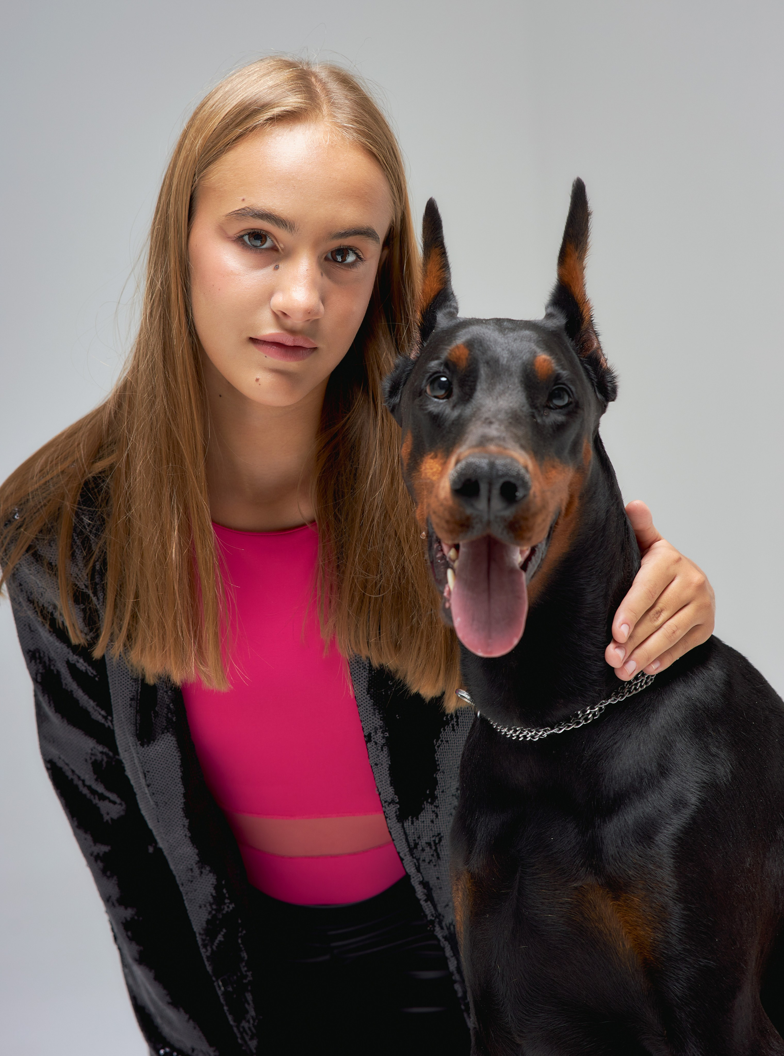 Николь с доберманом. Фотограф в городе Ростов-на-Дону Лариса Черных