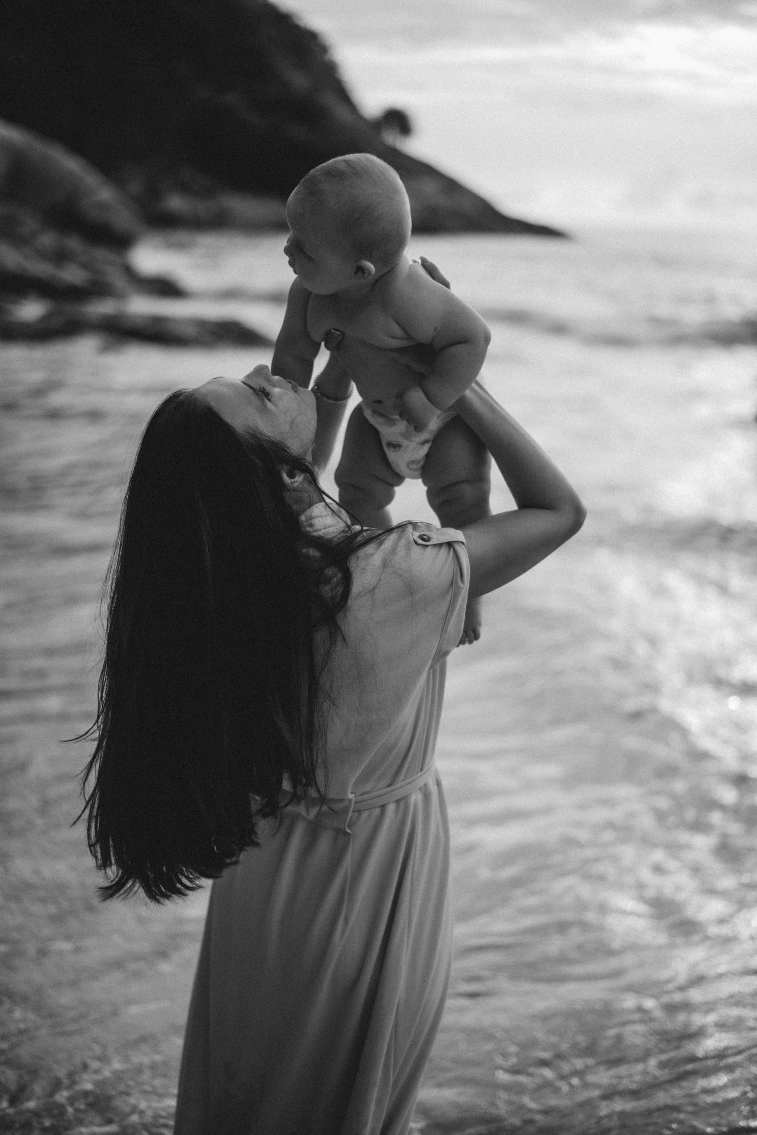 Мама и малыш море. Фотограф и Видеограф Анапа, Новороссийск, Краснодар. Алина и Женя