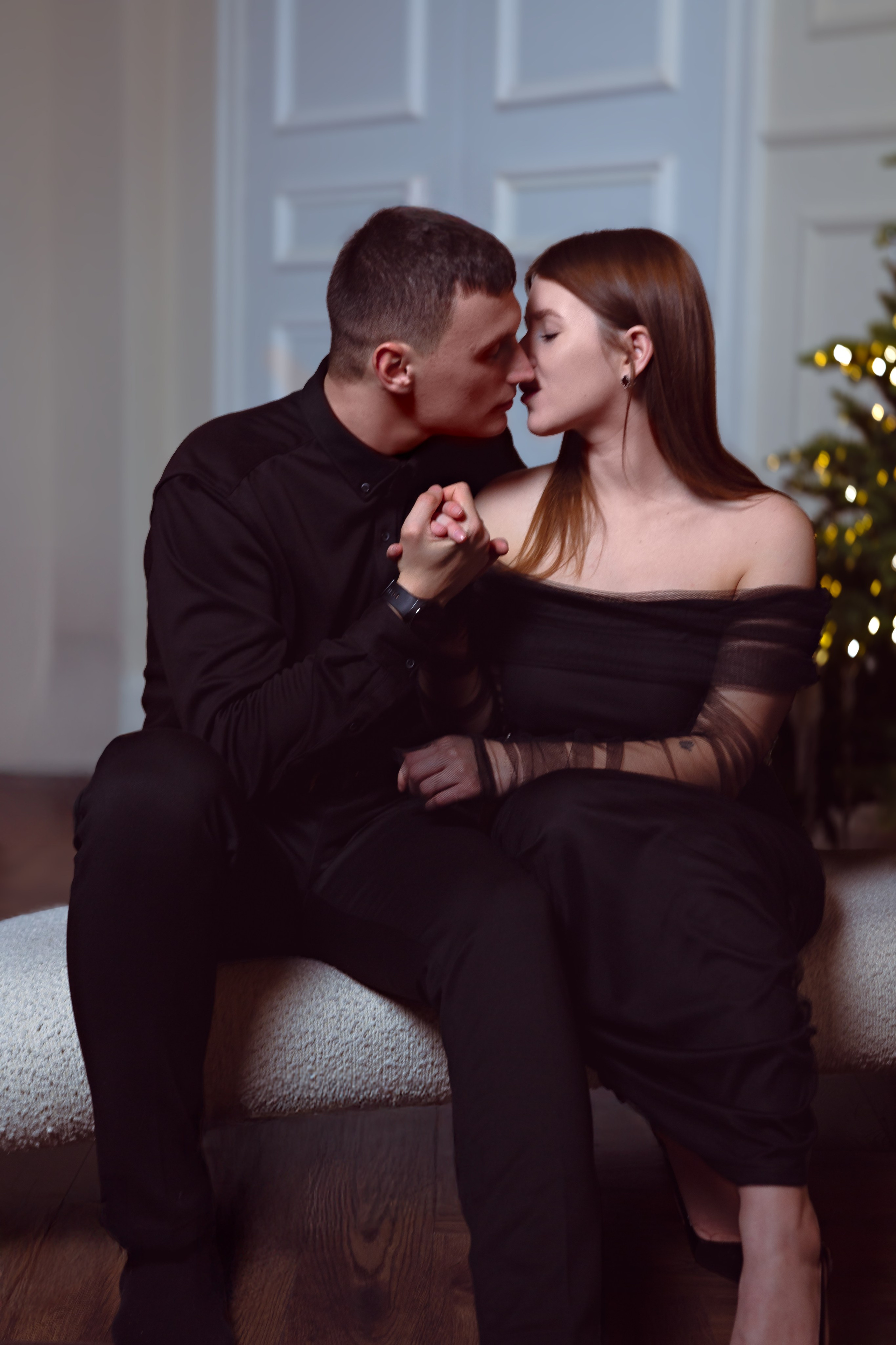 Love story фотосессия новогодняя