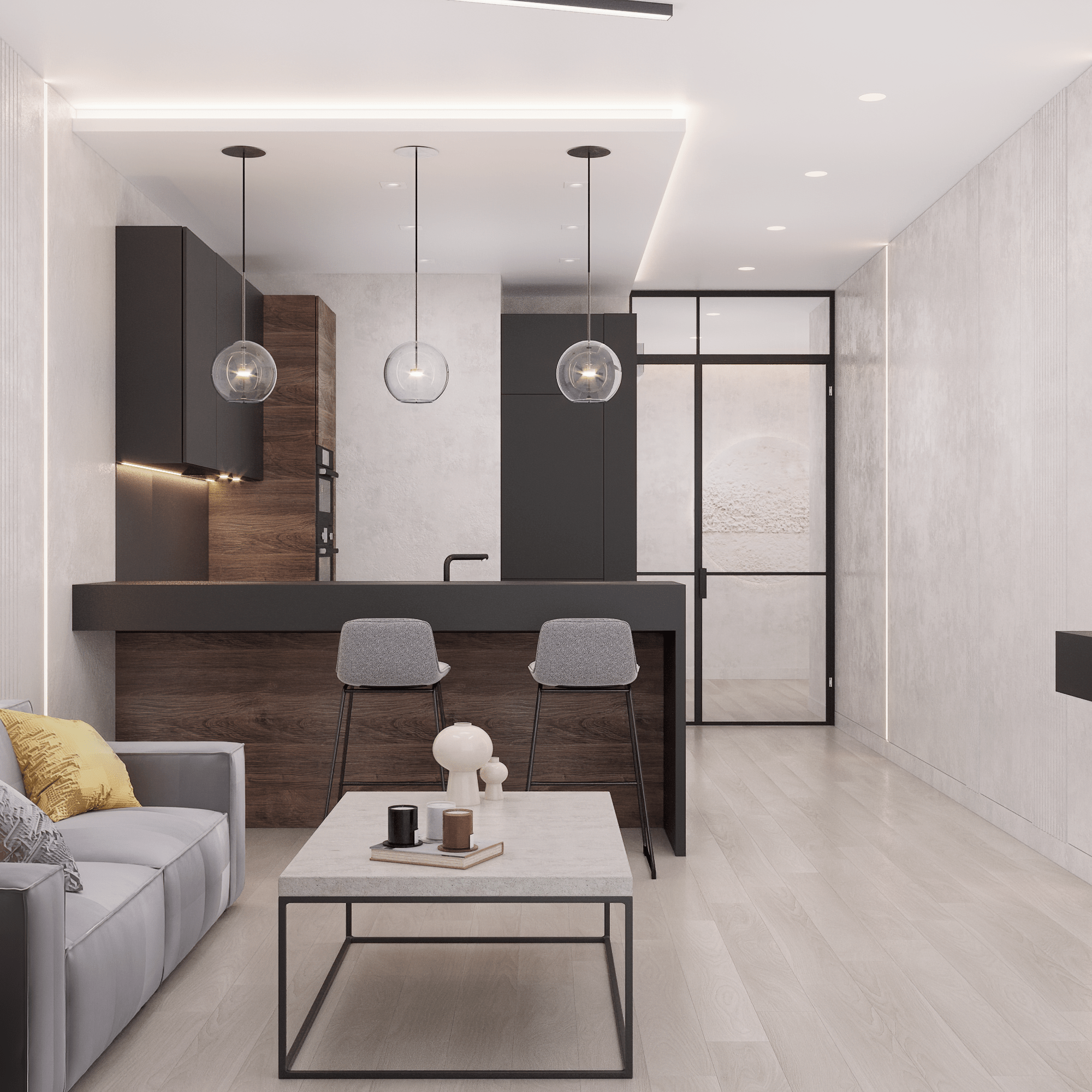 Дизайн - проект в ЖК Макаровский Квартал. Анастасия Дремина DREMINA INTERIORS