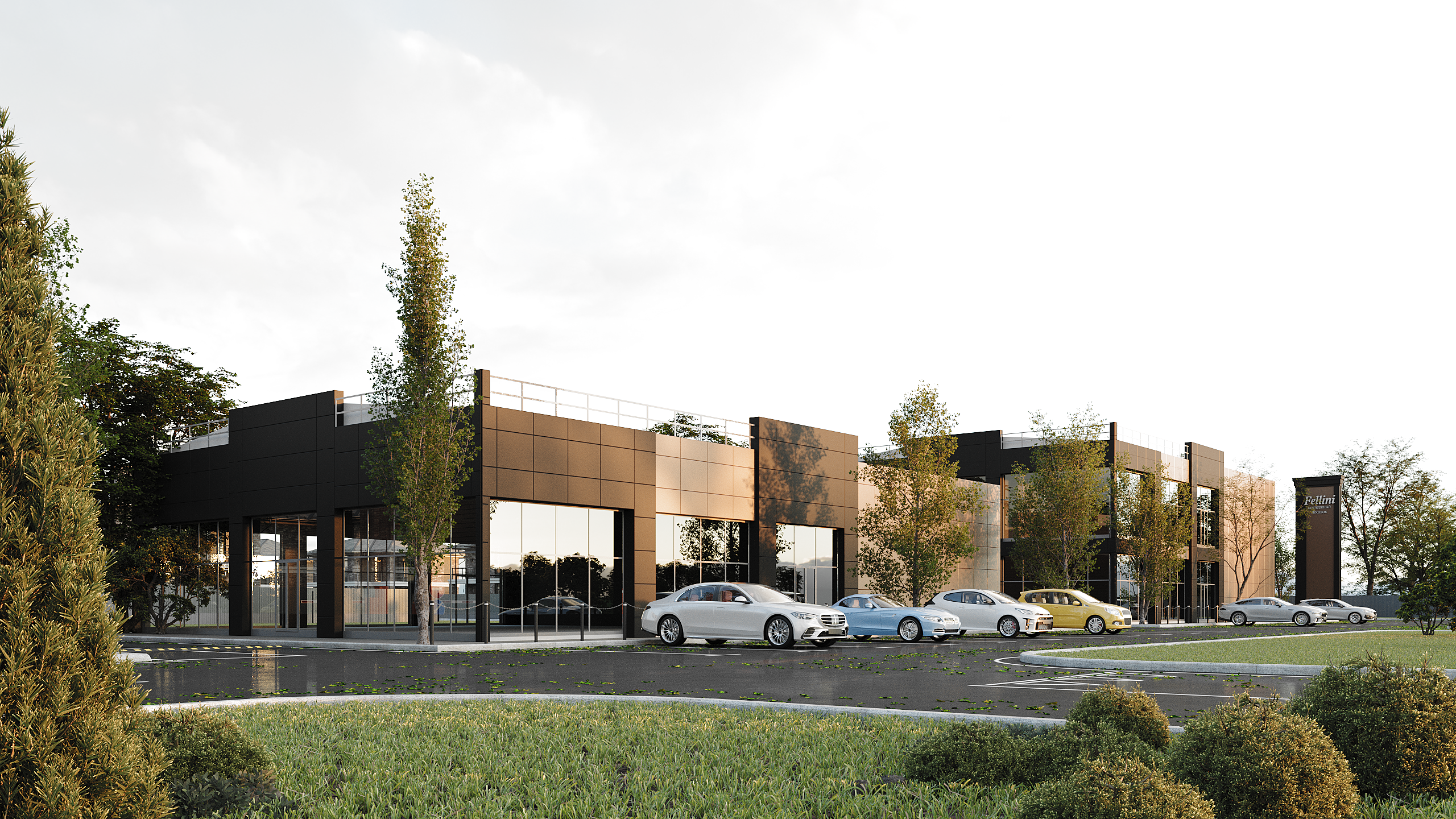 Въездная группа. Студия 3d визуализации Arcviz