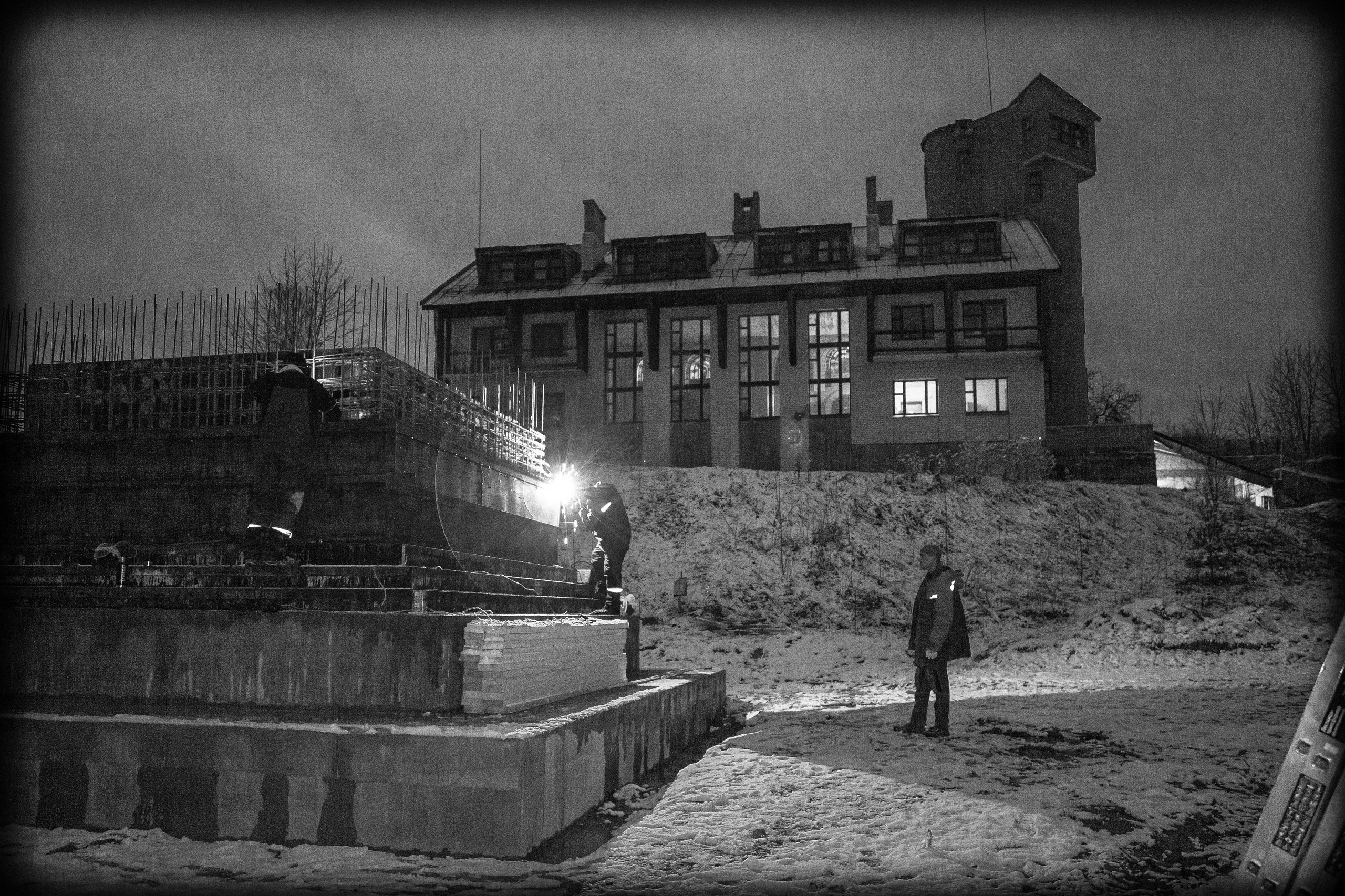 Строительство Ступы в Яхроме. Фотография, как она есть