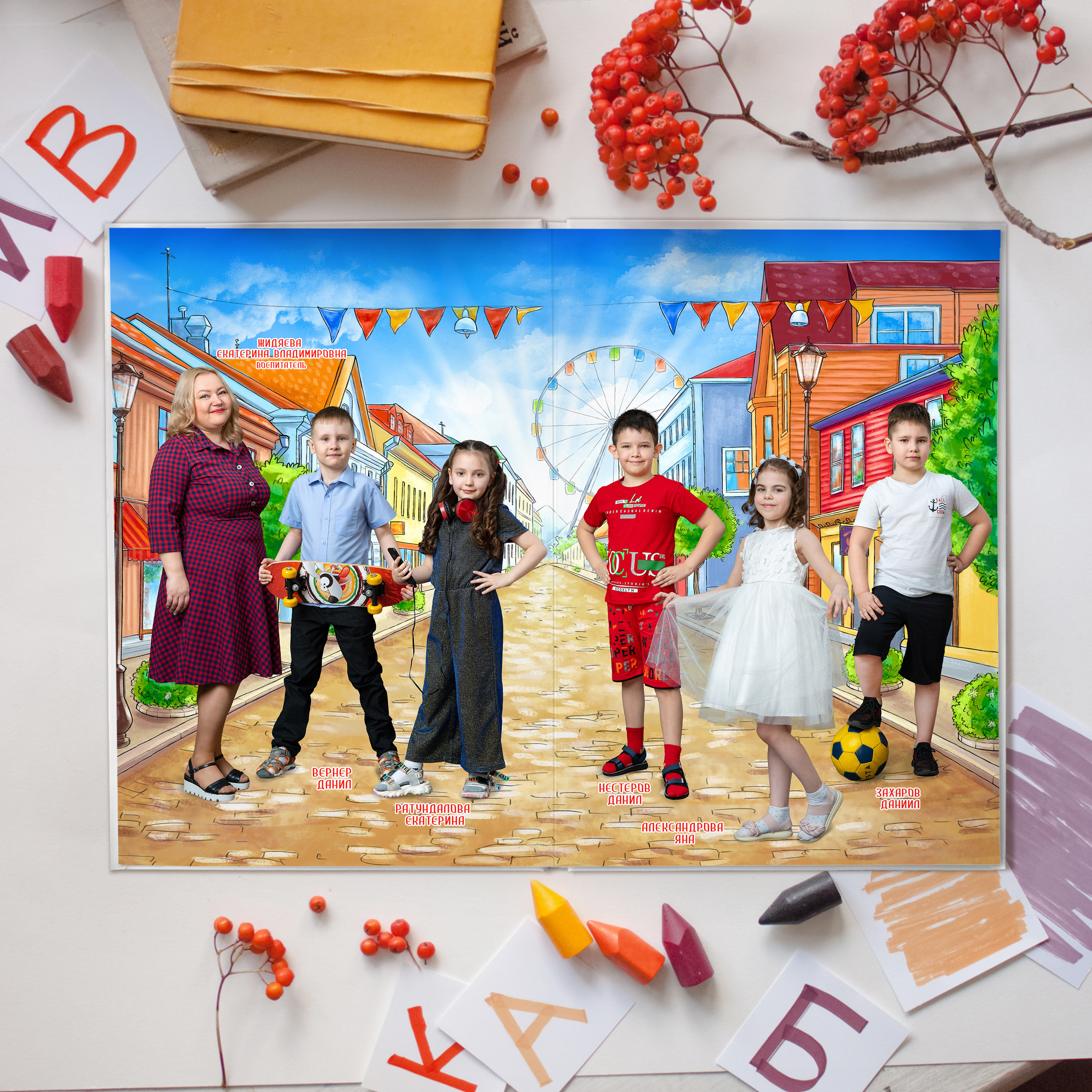 Выпускные альбомы для детского сада. Фотостудия «Стрекоза»