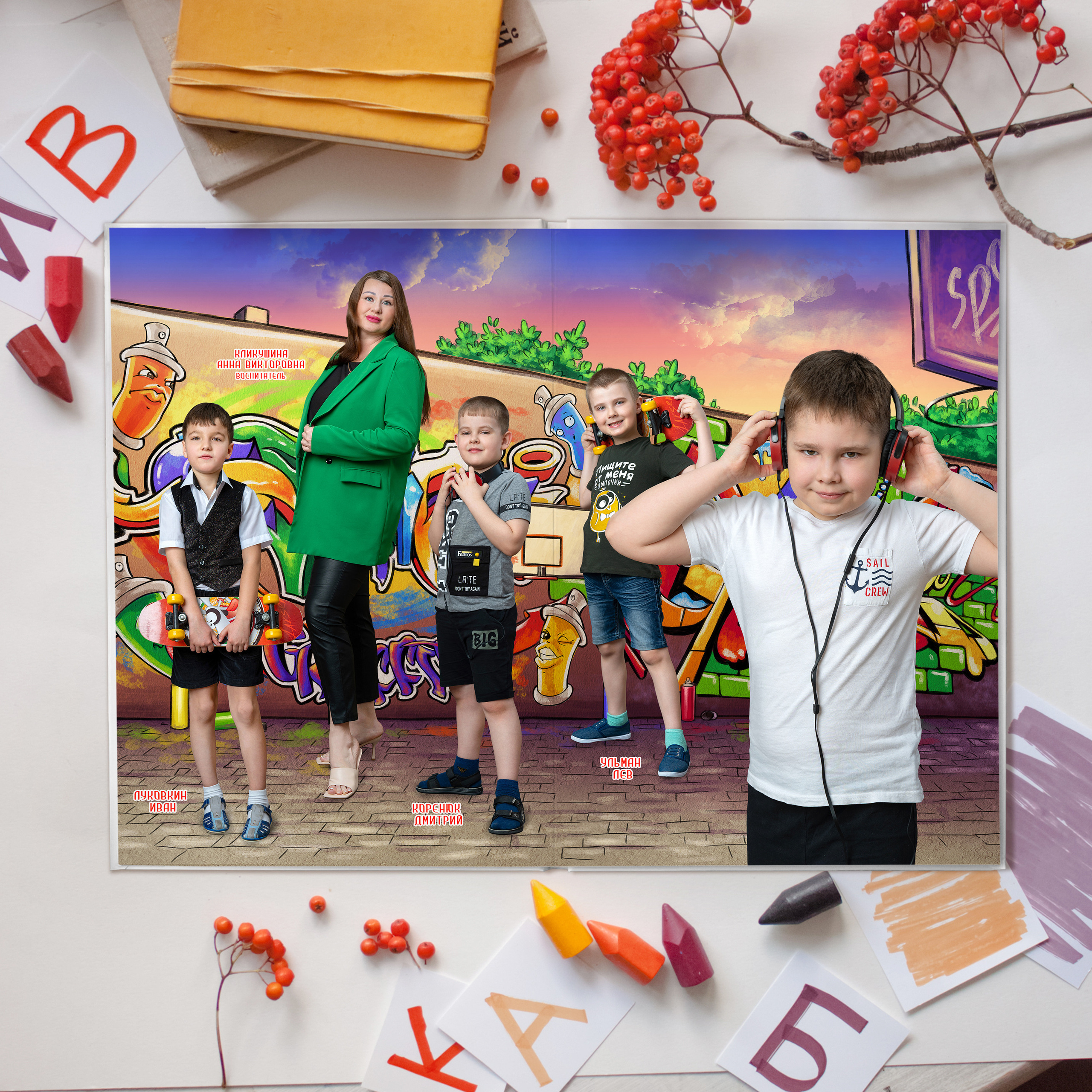 Выпускные альбомы для детского сада. Фотостудия «Стрекоза»