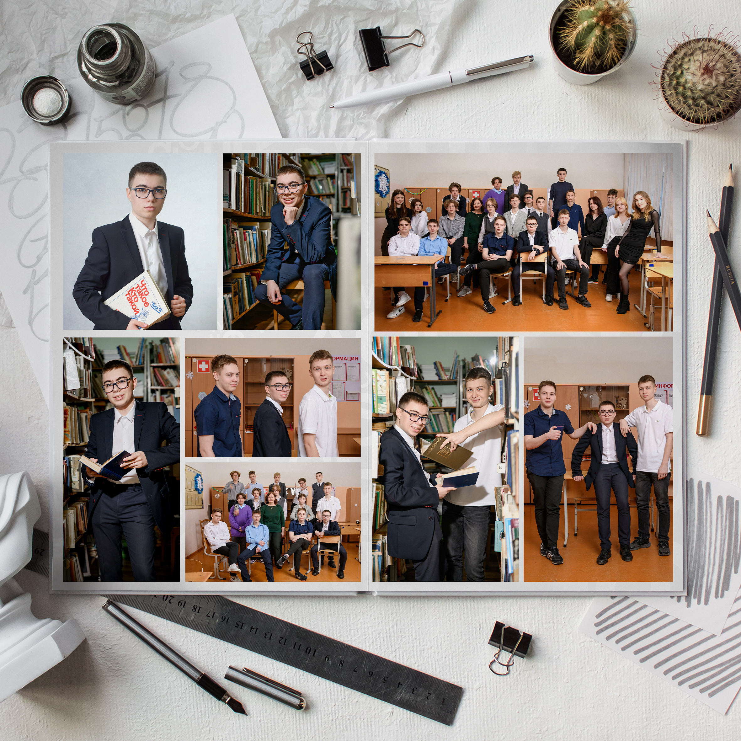 Выпускные альбомы для школьников. Фотостудия «Стрекоза»