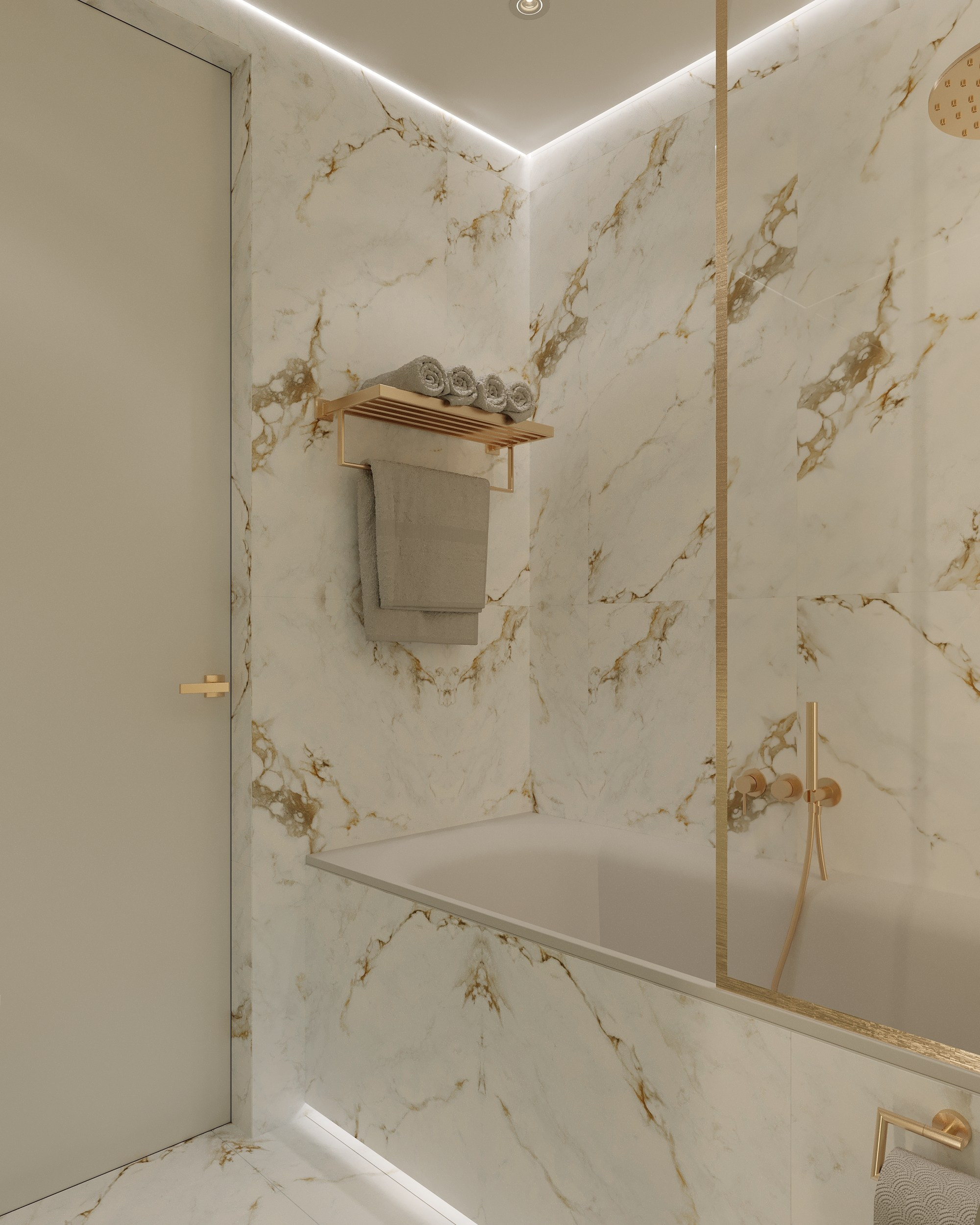 Квартира (санузел+детская комната). Королёва Анастасия | 3D визуализатор