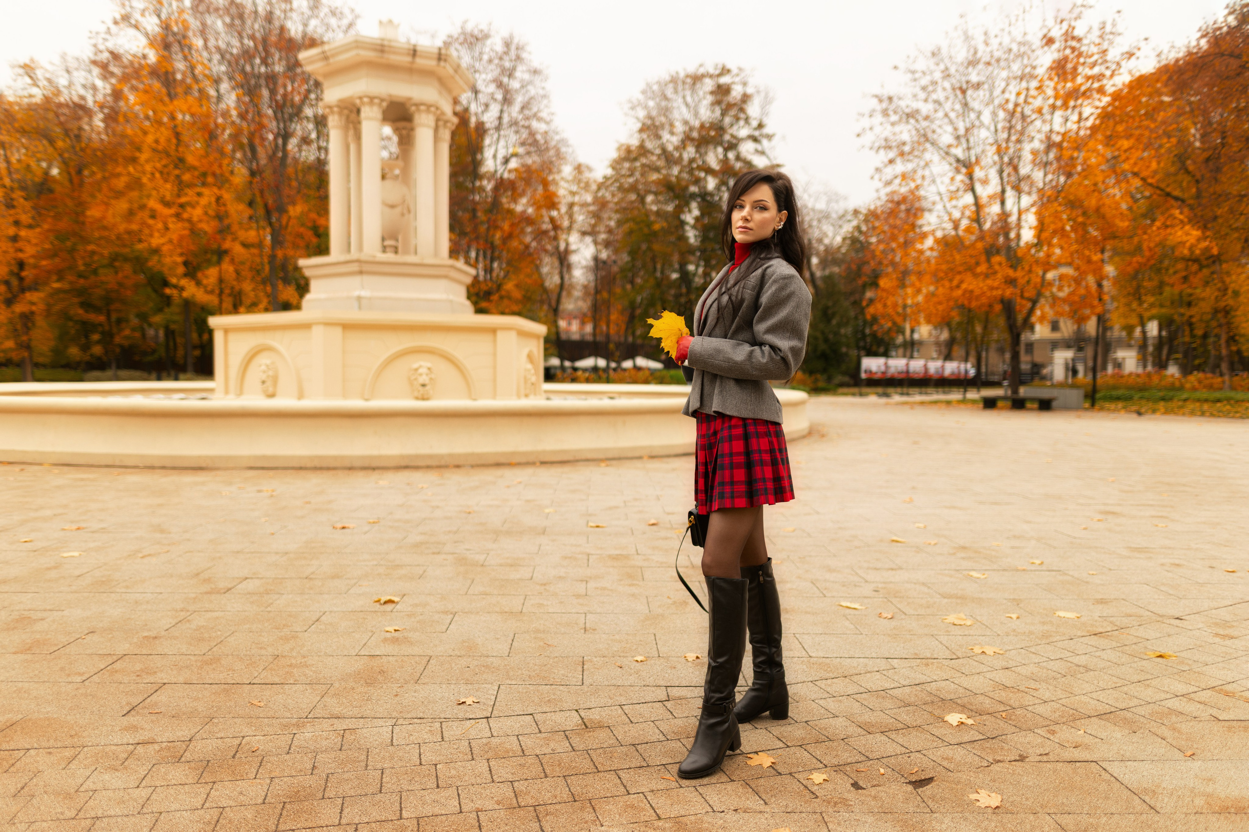 Фотосет с Екатериной в парке на осеннюю тему для «себя»