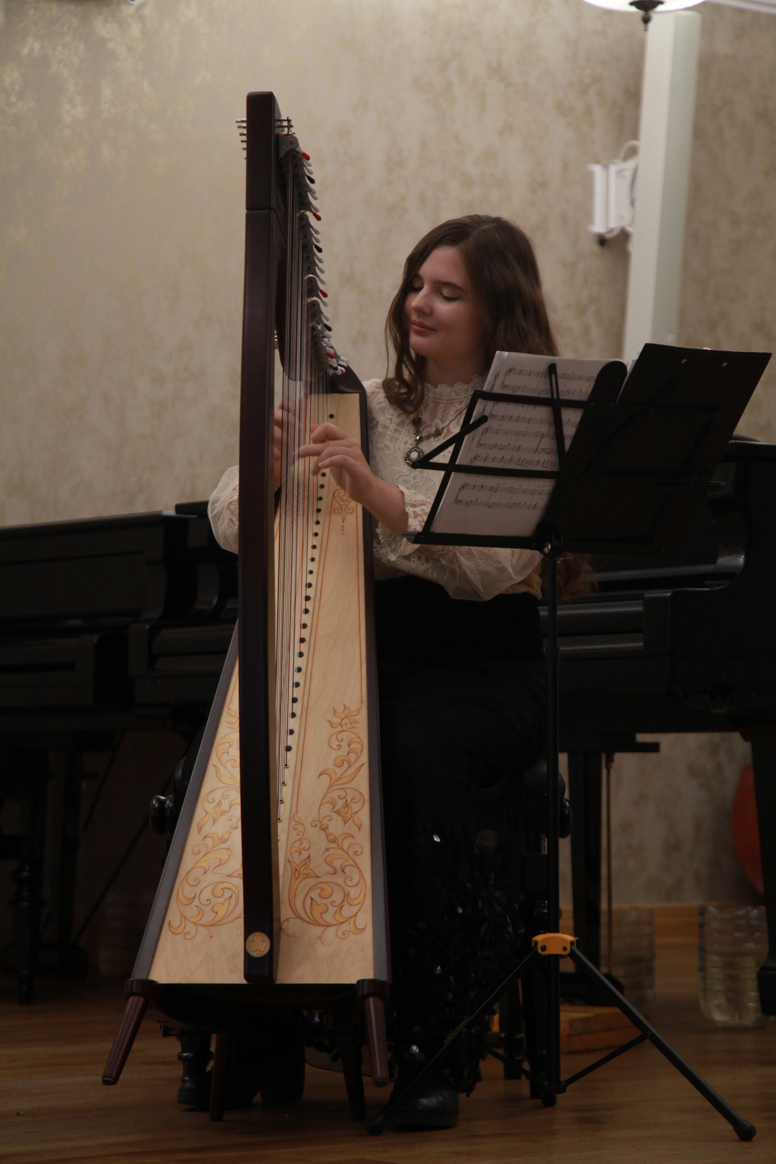 Концерт Арфы. Мария Максимова. ДМШ № 1. 18.10.23. Профессиональное фото в Казани: от идеи до результата. Фотограф Яна Мур