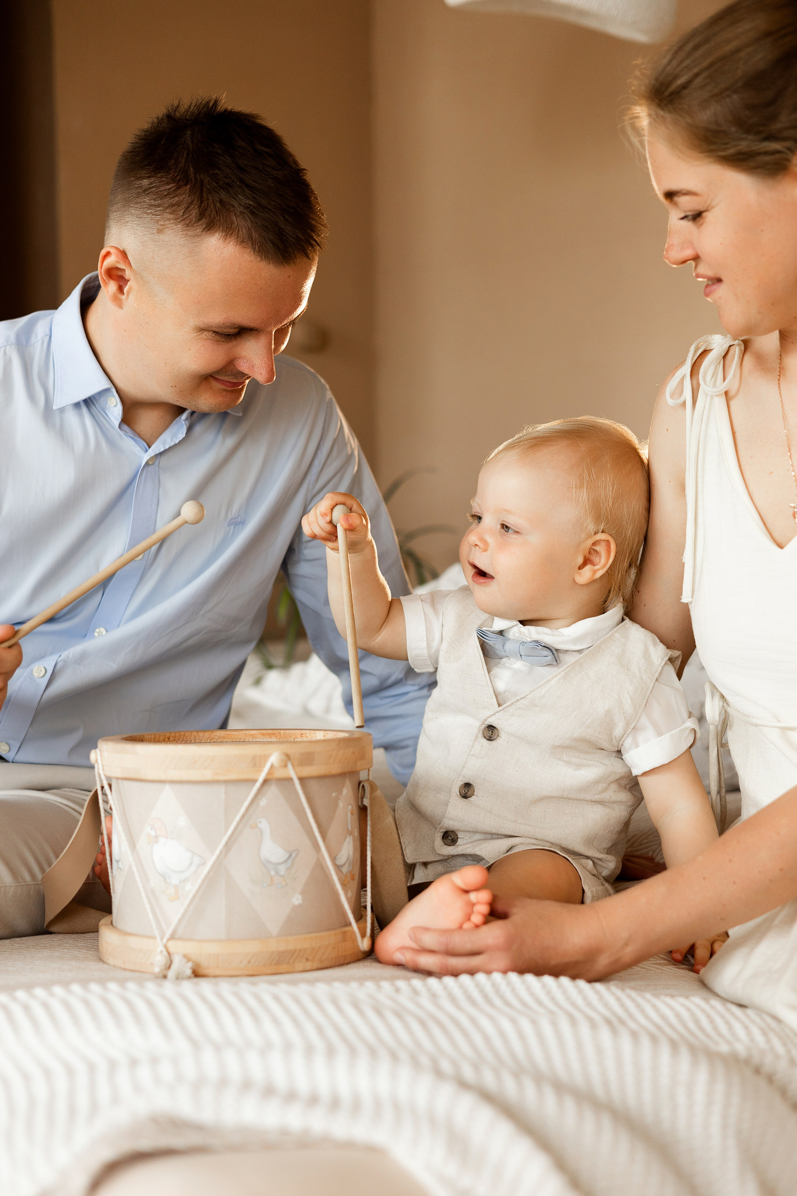 Сьемка годовасия в студии Лайтрум. Семейный фотограф в Екатеринбурге Маргарита Курносова
