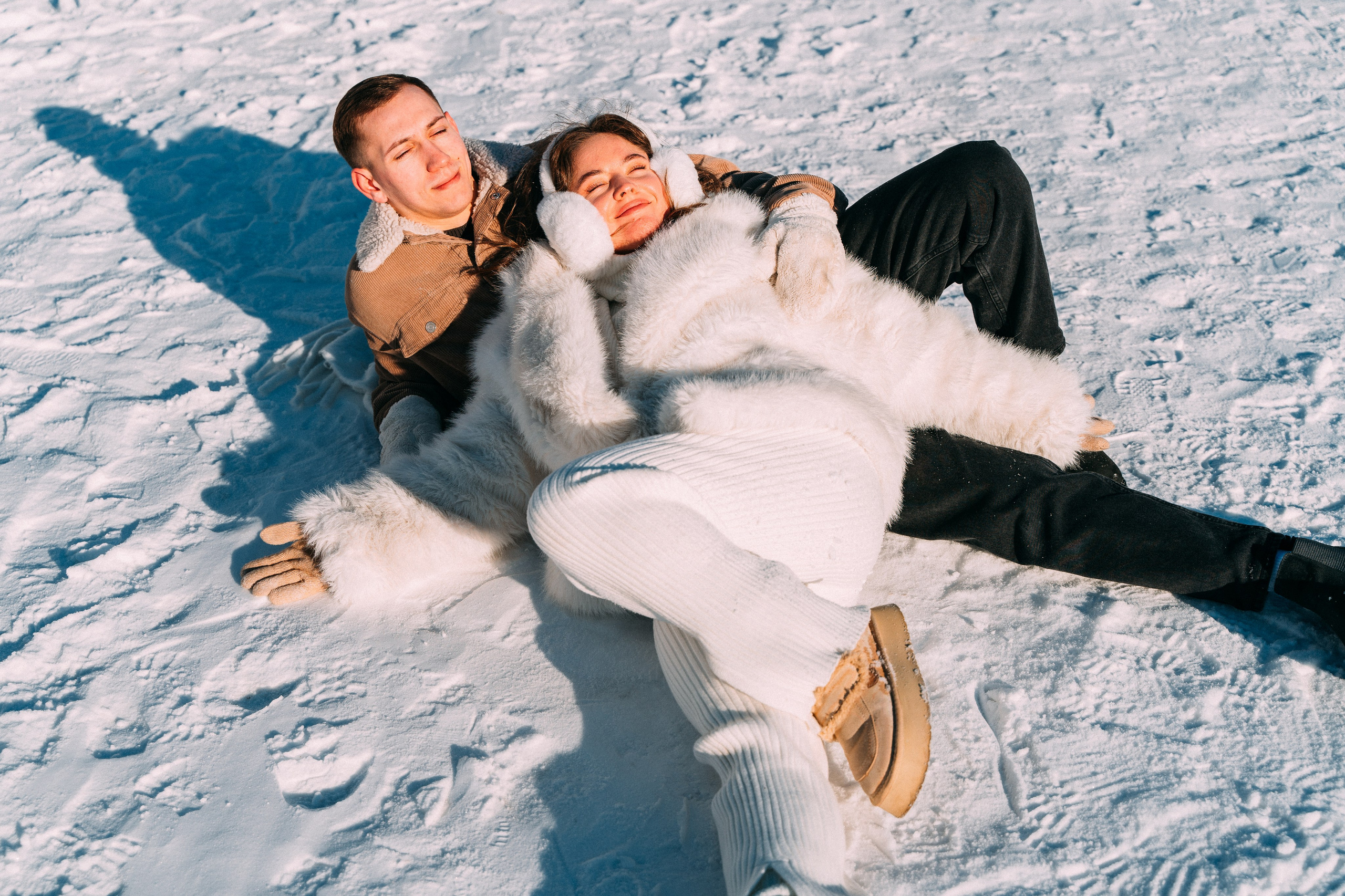 Лавстори на льду по рекам и каналам Санкт-Петербурга