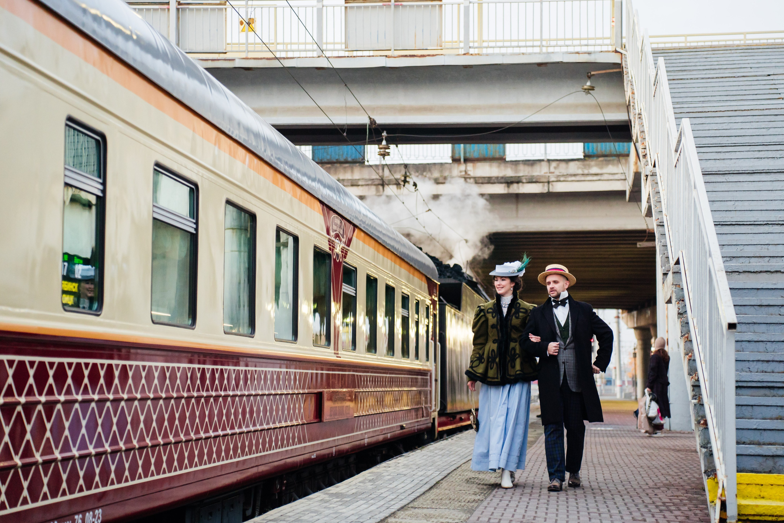 Экскурсия на ретропоезде. Видеограф и Фотограф в Челябинске Ксения и Владимир Рюмины