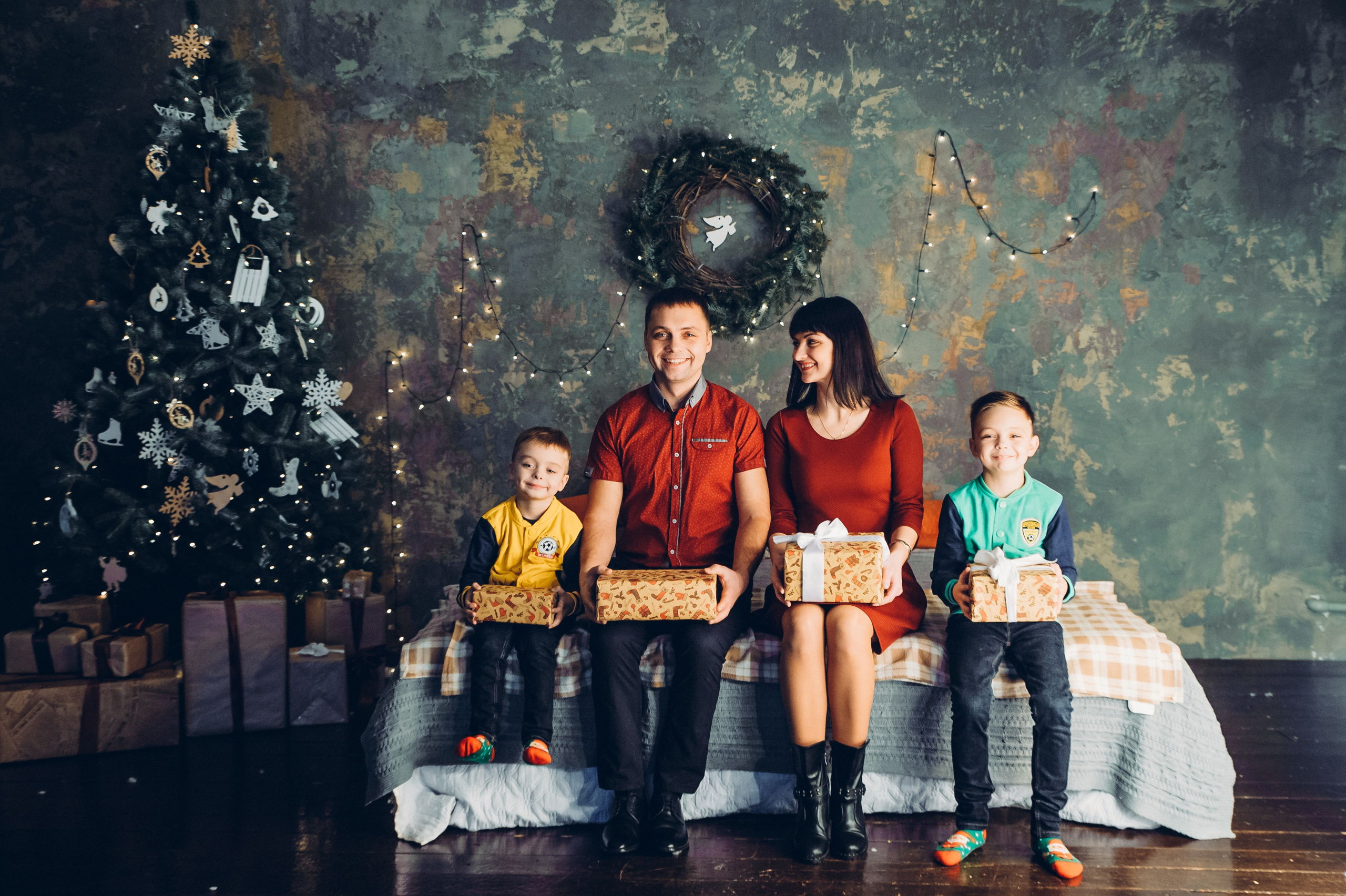 Новогодняя фотосессия в студии Минск, семейная фотосессия Минск