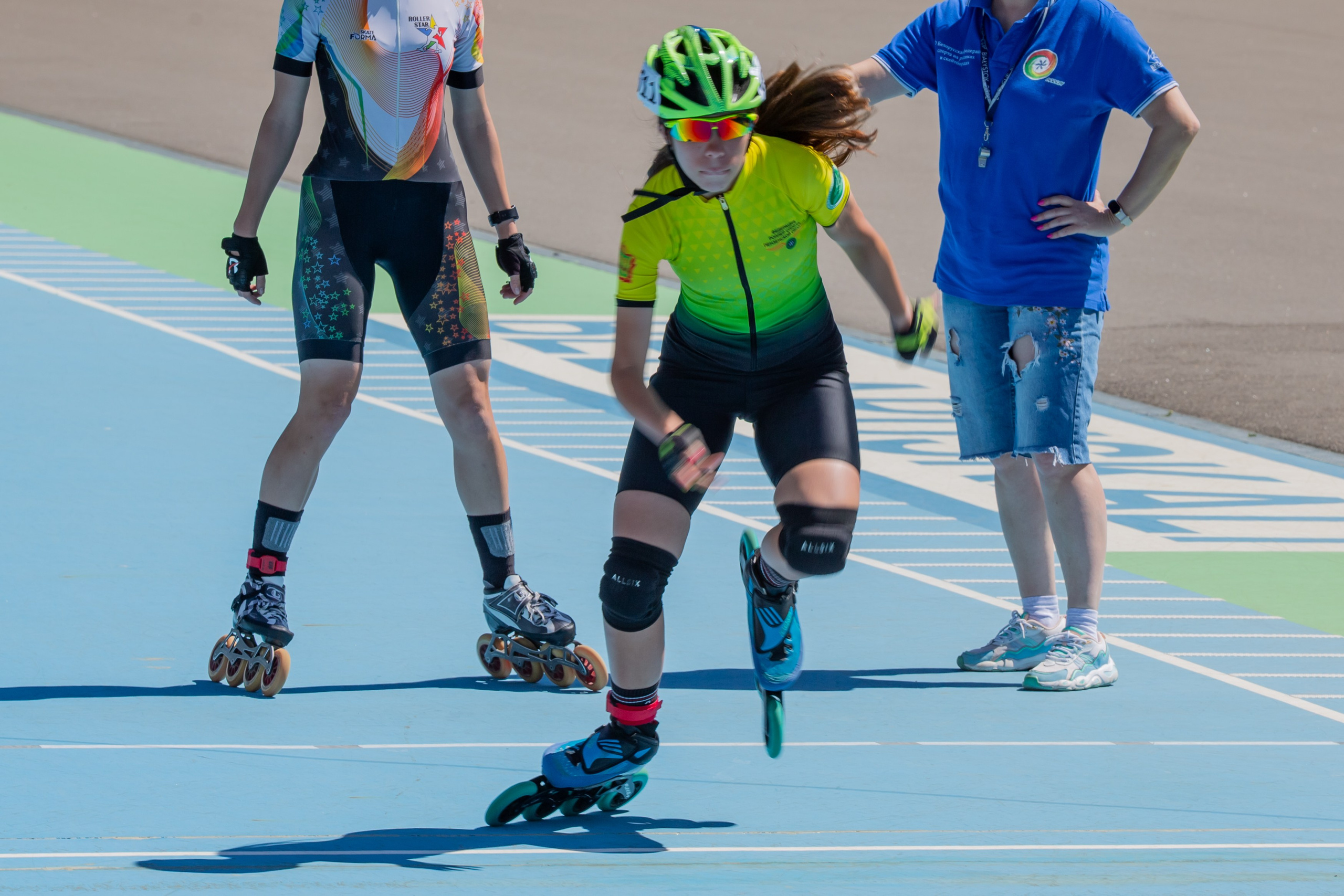 Международные соревнования по спидскейтингу. Солигорск, Беларусь. 2025. Спортивная съемка Мария Царфати