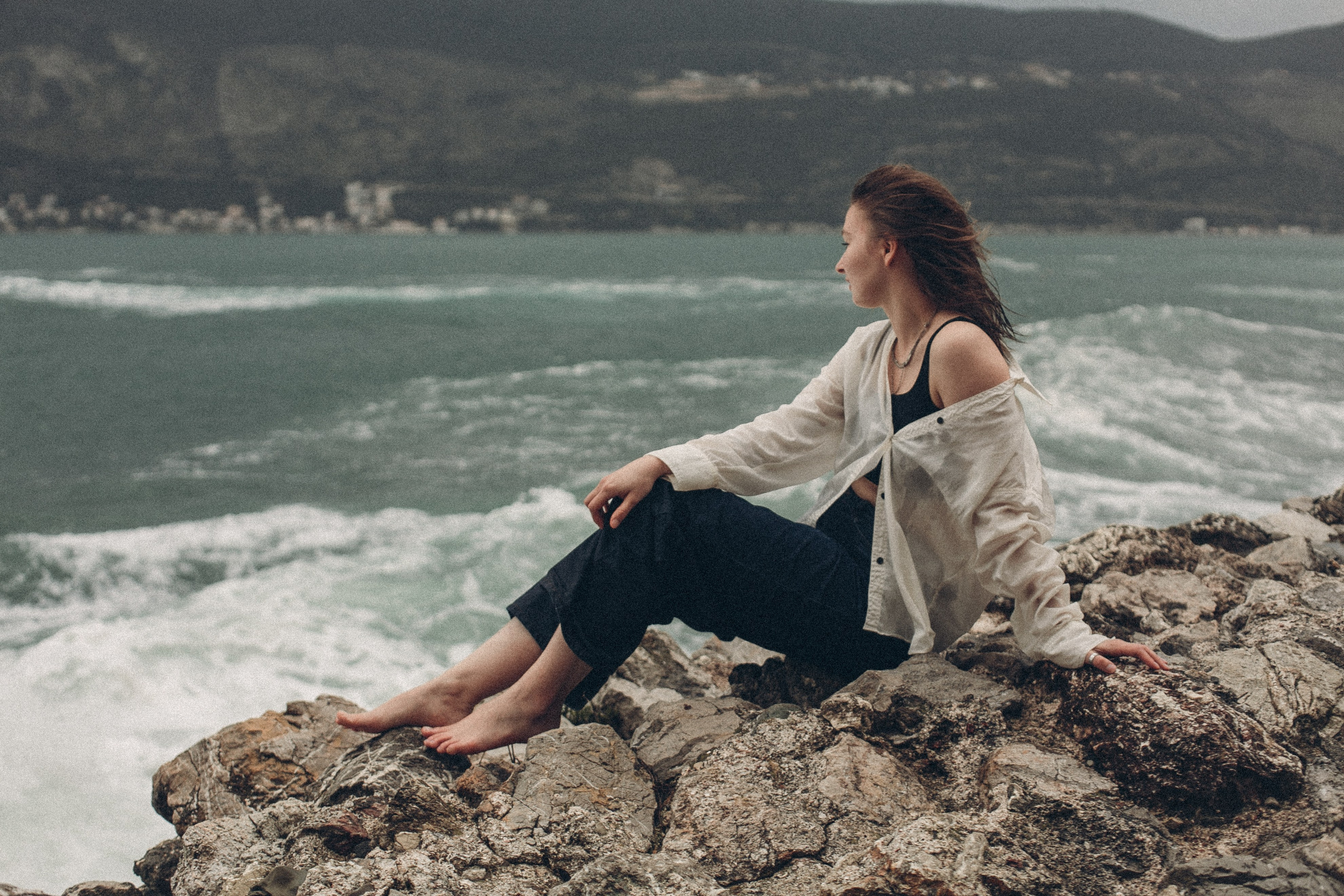 Женская фотосессия на море в Черногории. Семейный и свадебный фотограф в Черногории Татьяна Белякова