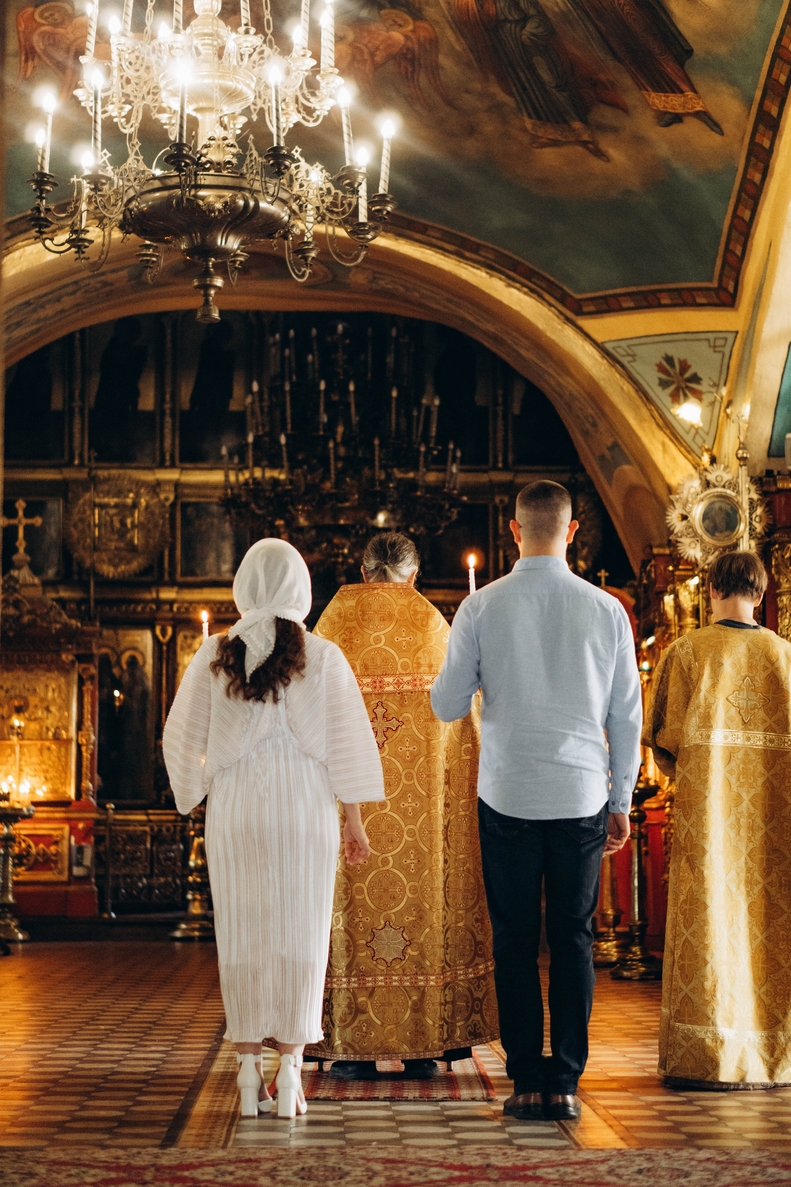 Венчание Алексея и Яны Церковь Рождества Христова. Фотограф Москва Валерия Веденина