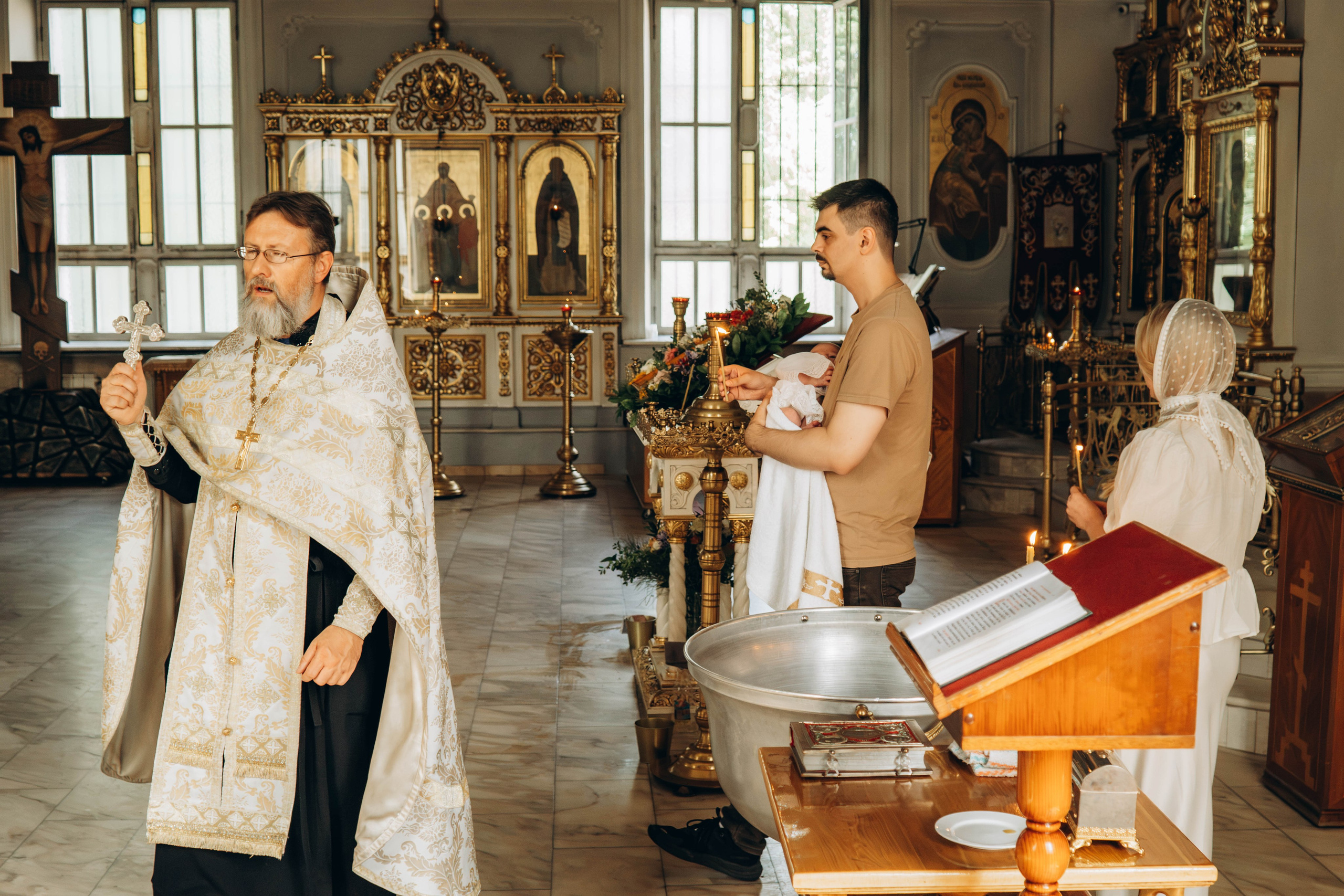 Крещение Макара. Фотограф Москва Валерия Веденина